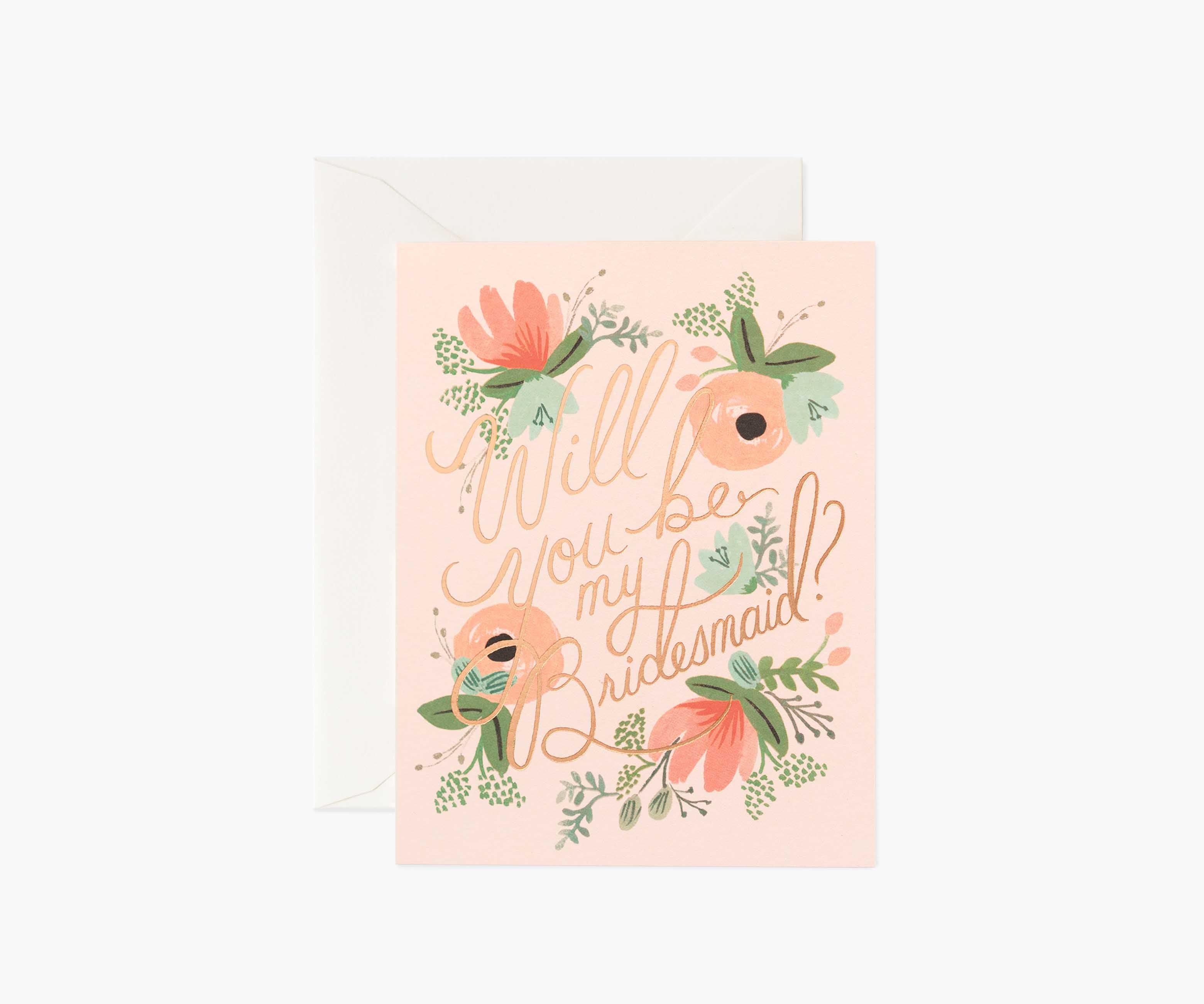 Blushing Bridesmaid Card