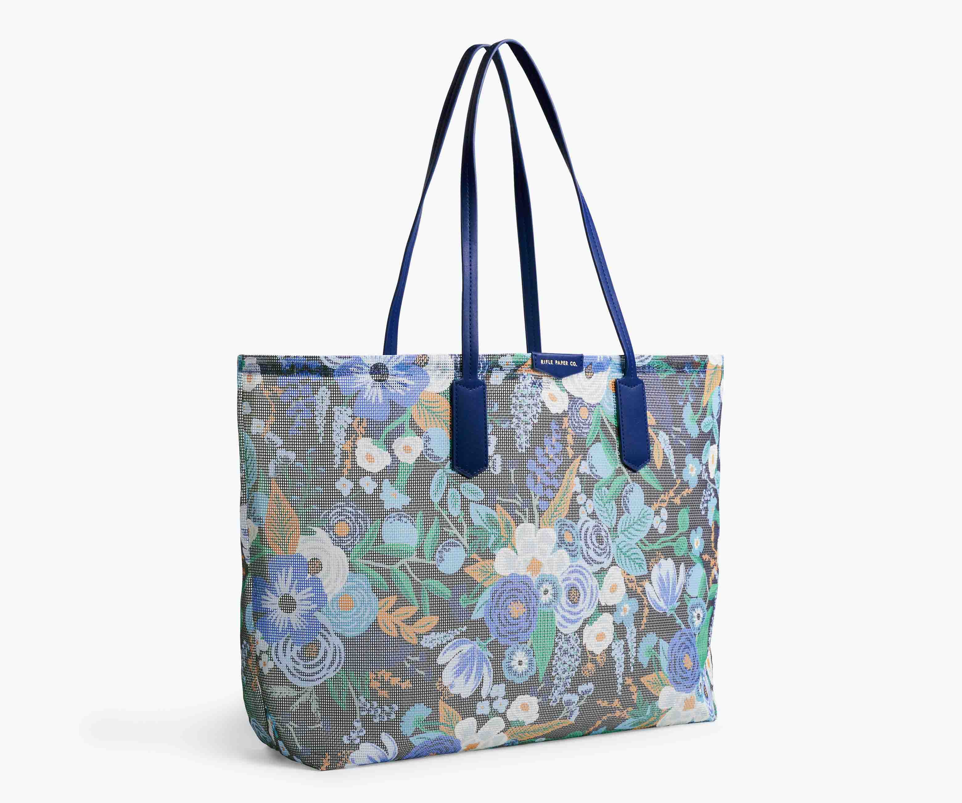 Mesh Tote and Pouch - Garden Party Blue