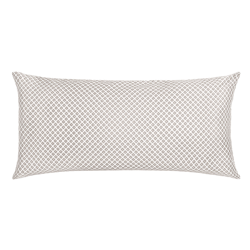 Taupe Diamonds Throw Pillow