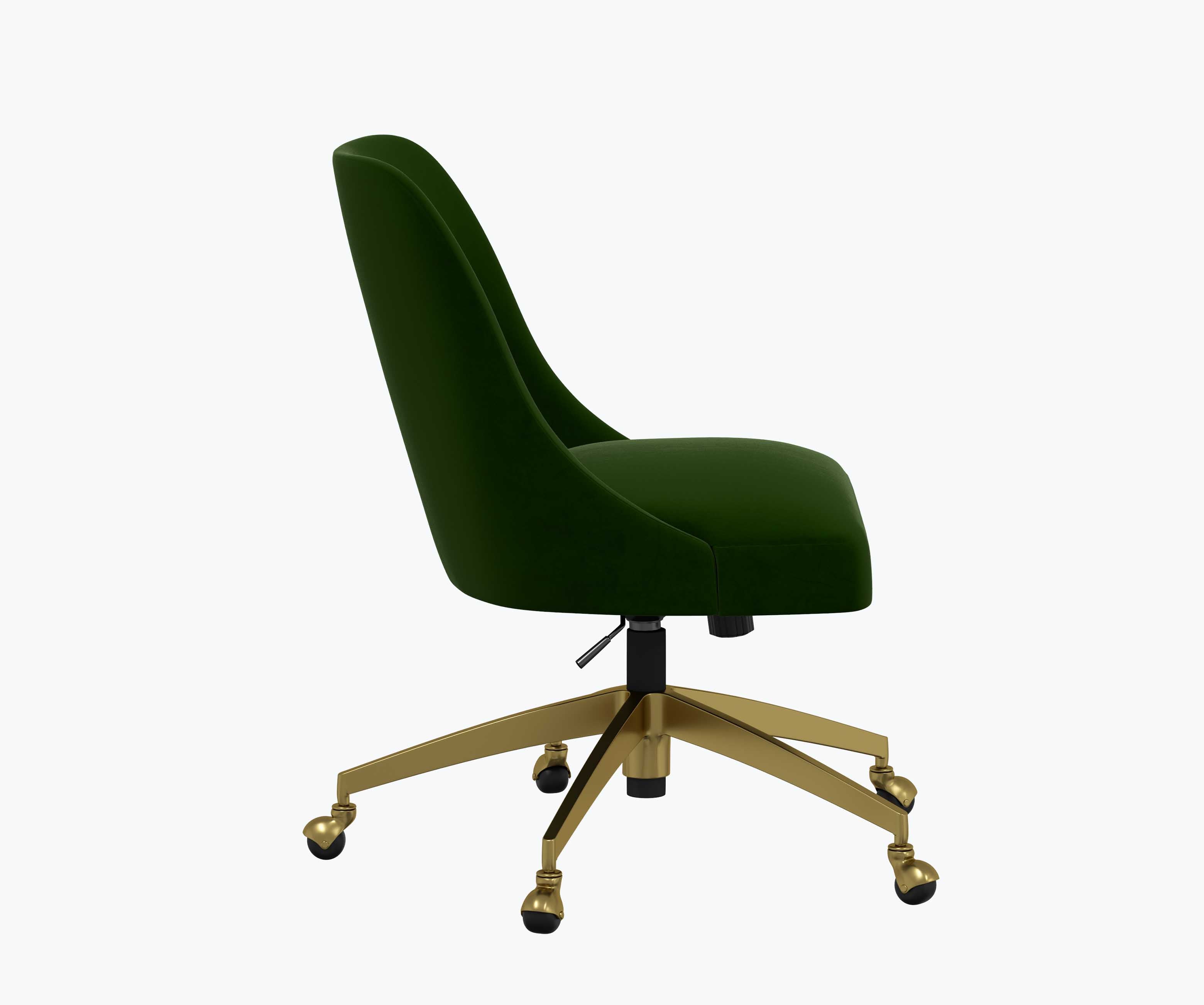 Oxford Desk Chair - Emerald Velvet