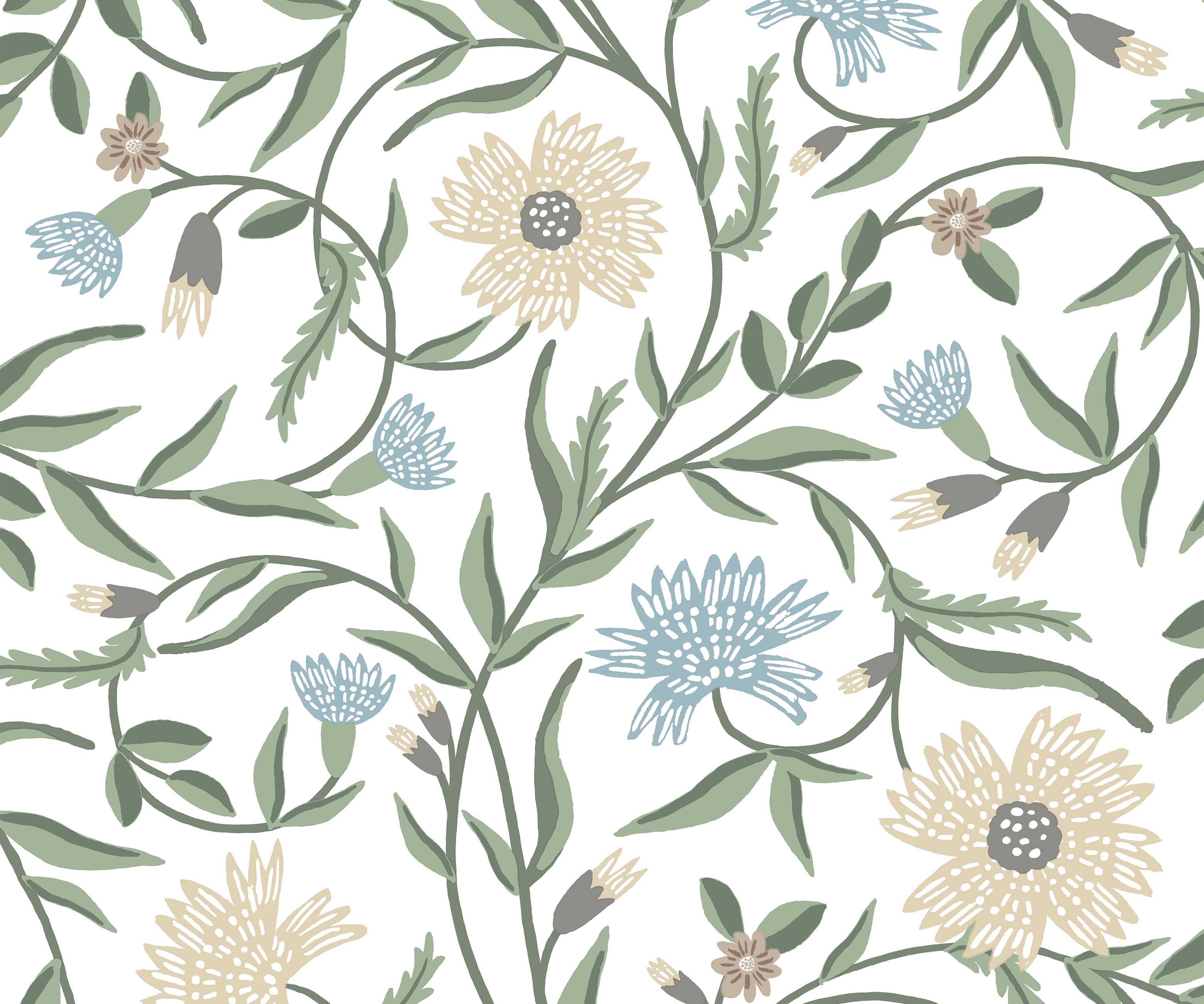 Aster Wallpaper - White