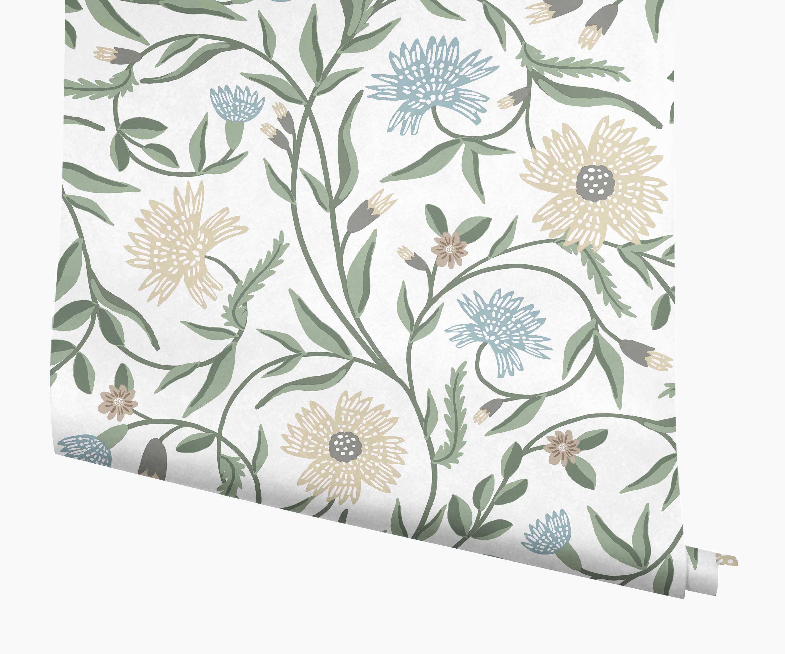 Aster Wallpaper - White