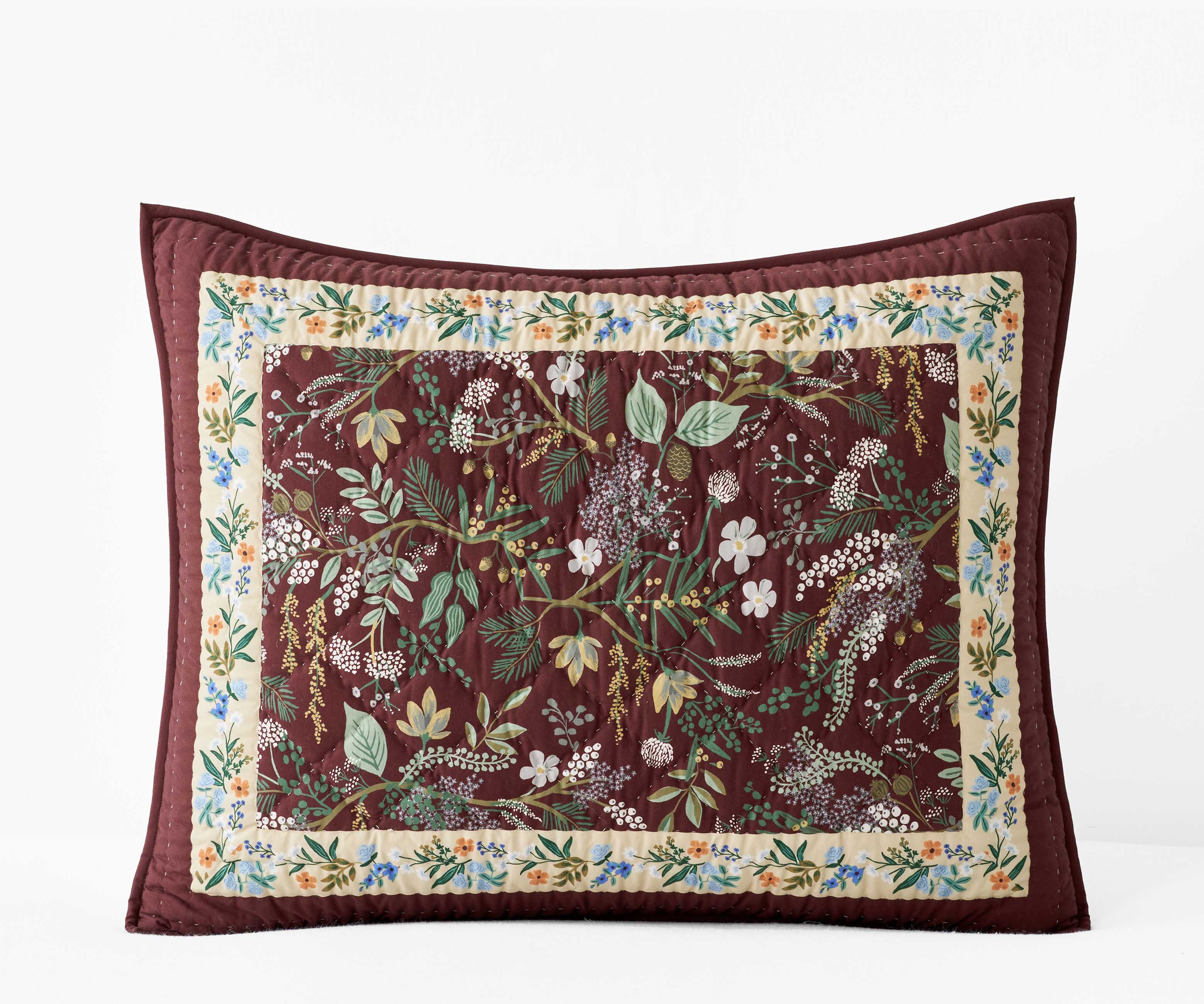 Cotton Quilted Sham - Mulberry Farm