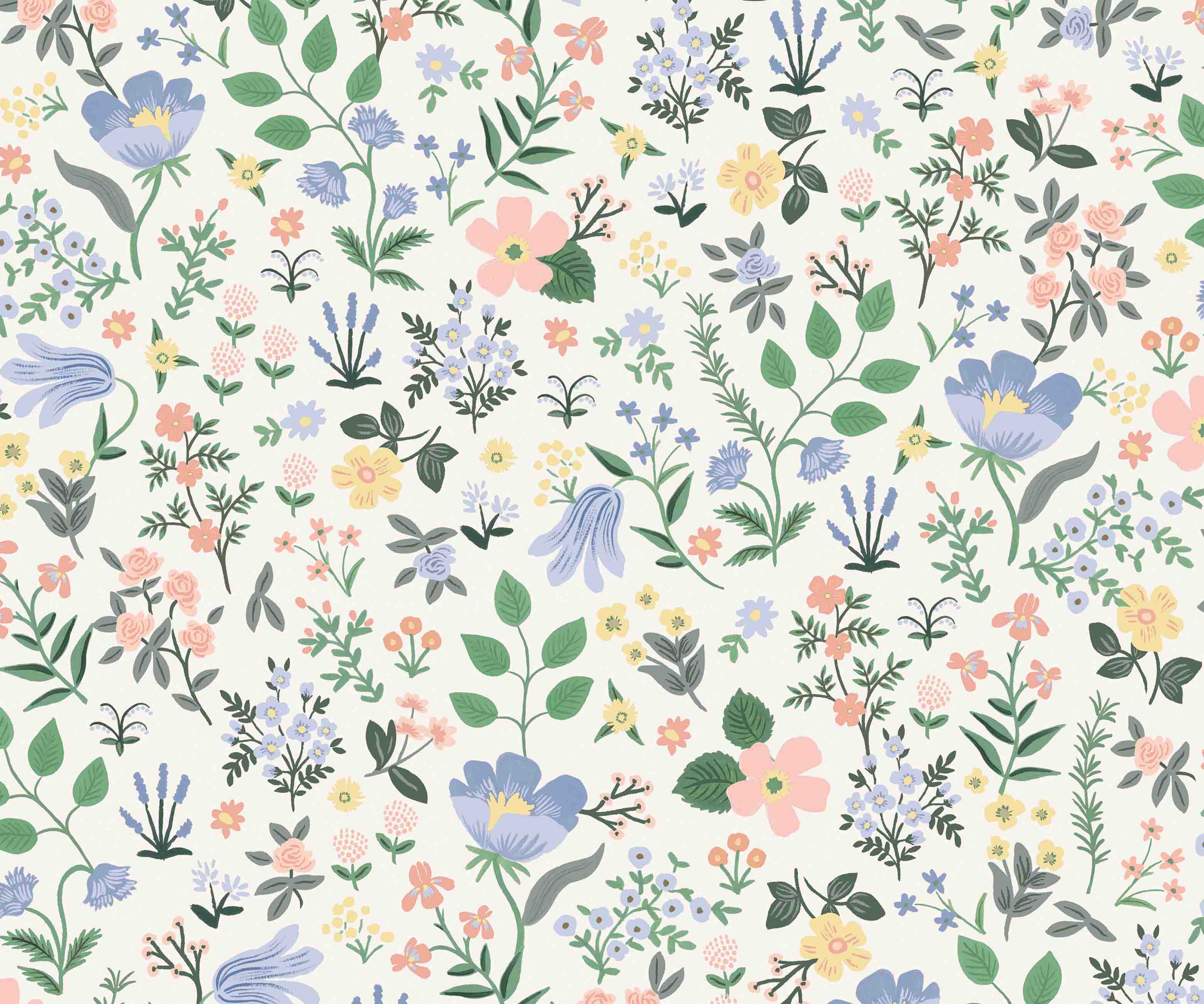 Bramble Fields Peel & Stick Wallpaper - Cream