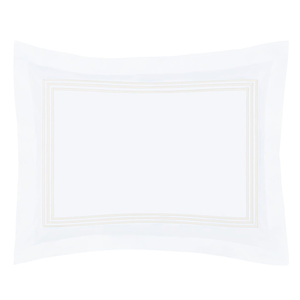 Octavia Ivory Embroidered Percale Sham