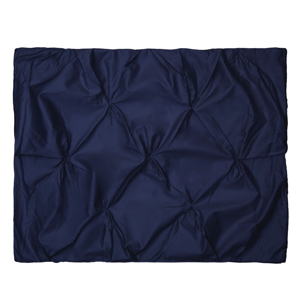 Navy Blue Valencia Pintuck Sham Pair