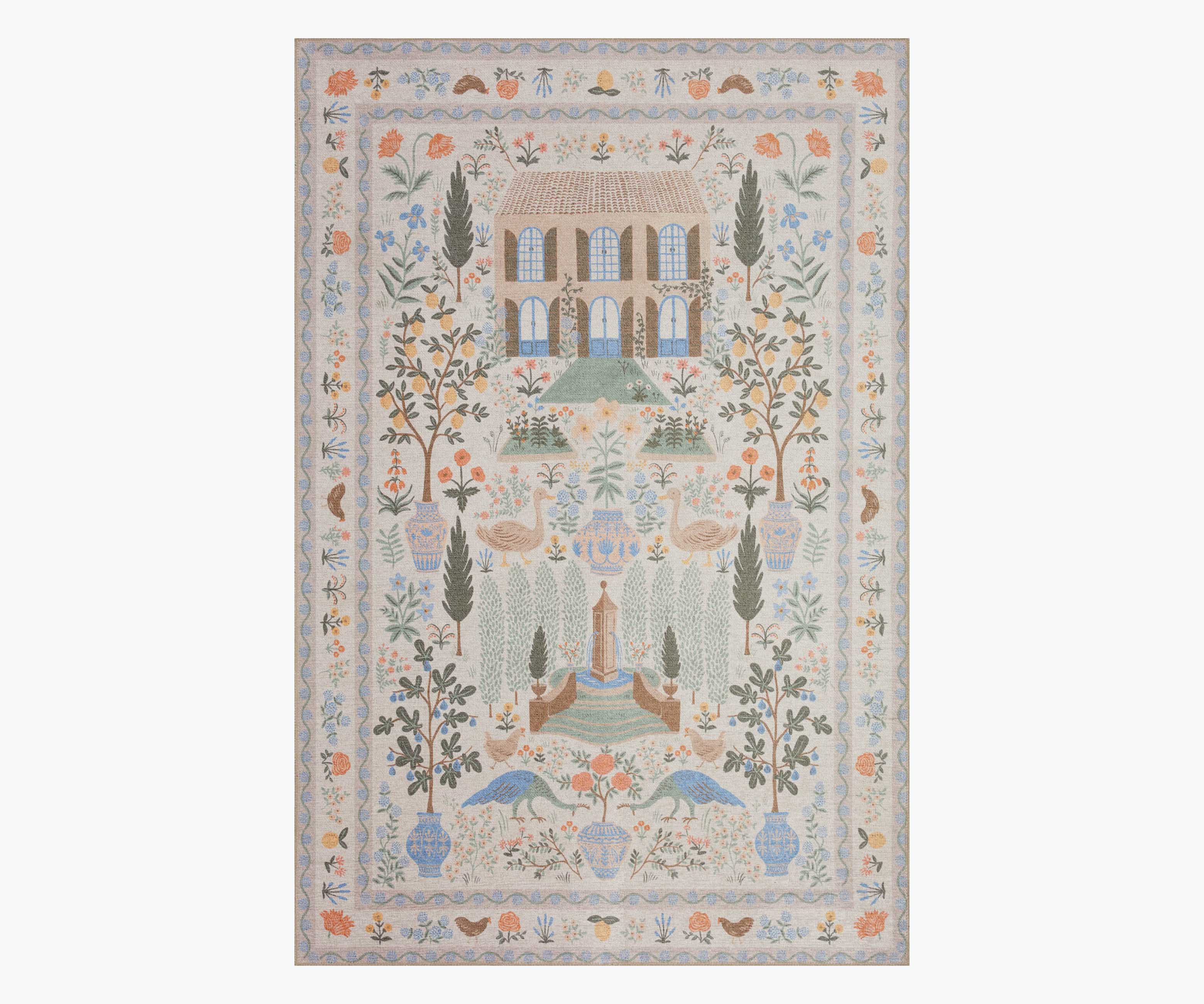 Menagerie Camont Printed Rug - Cream