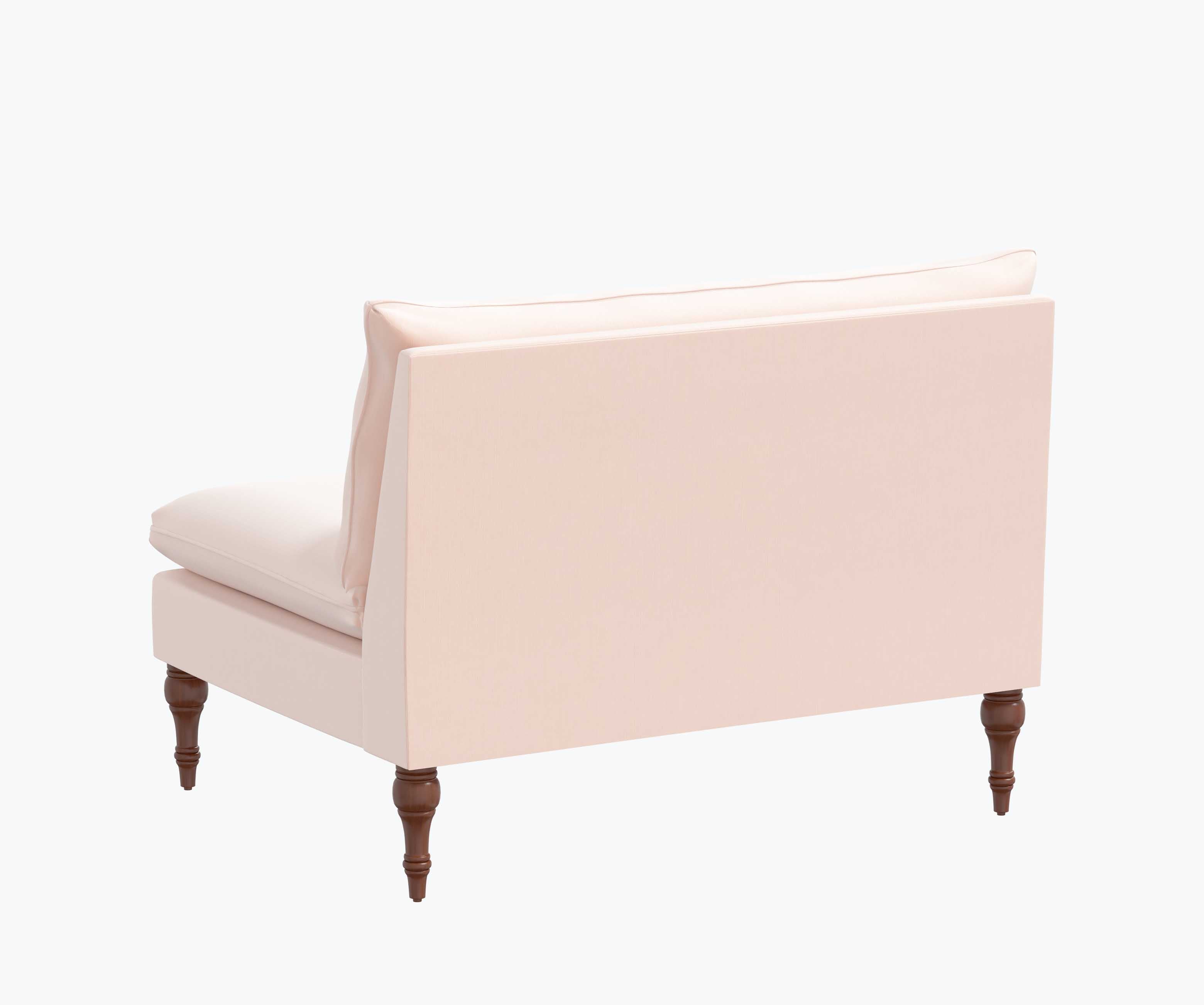 Louie Settee - Blush Velvet