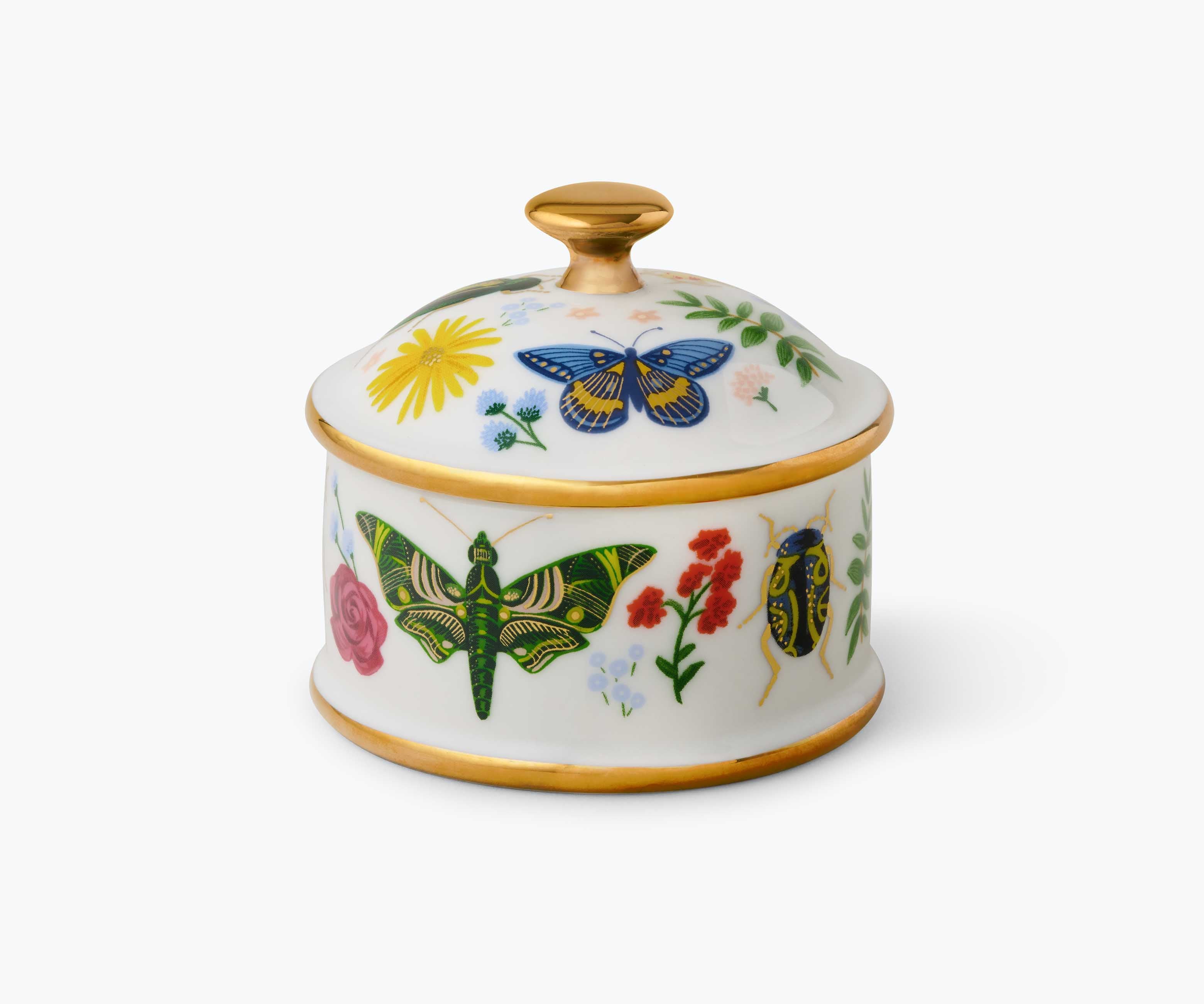 Round Porcelain Box - Curio