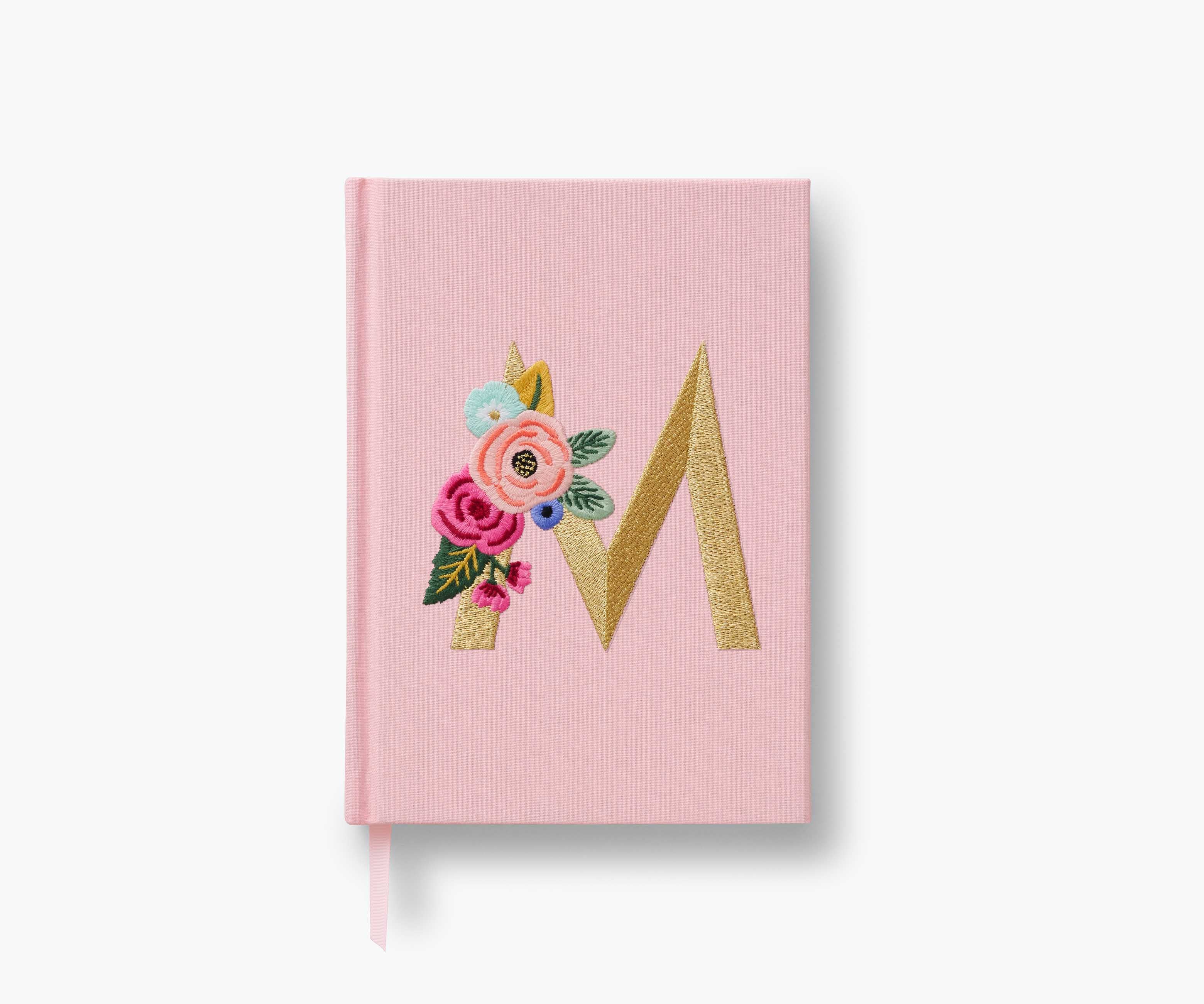 Embroidered Monogram Journal