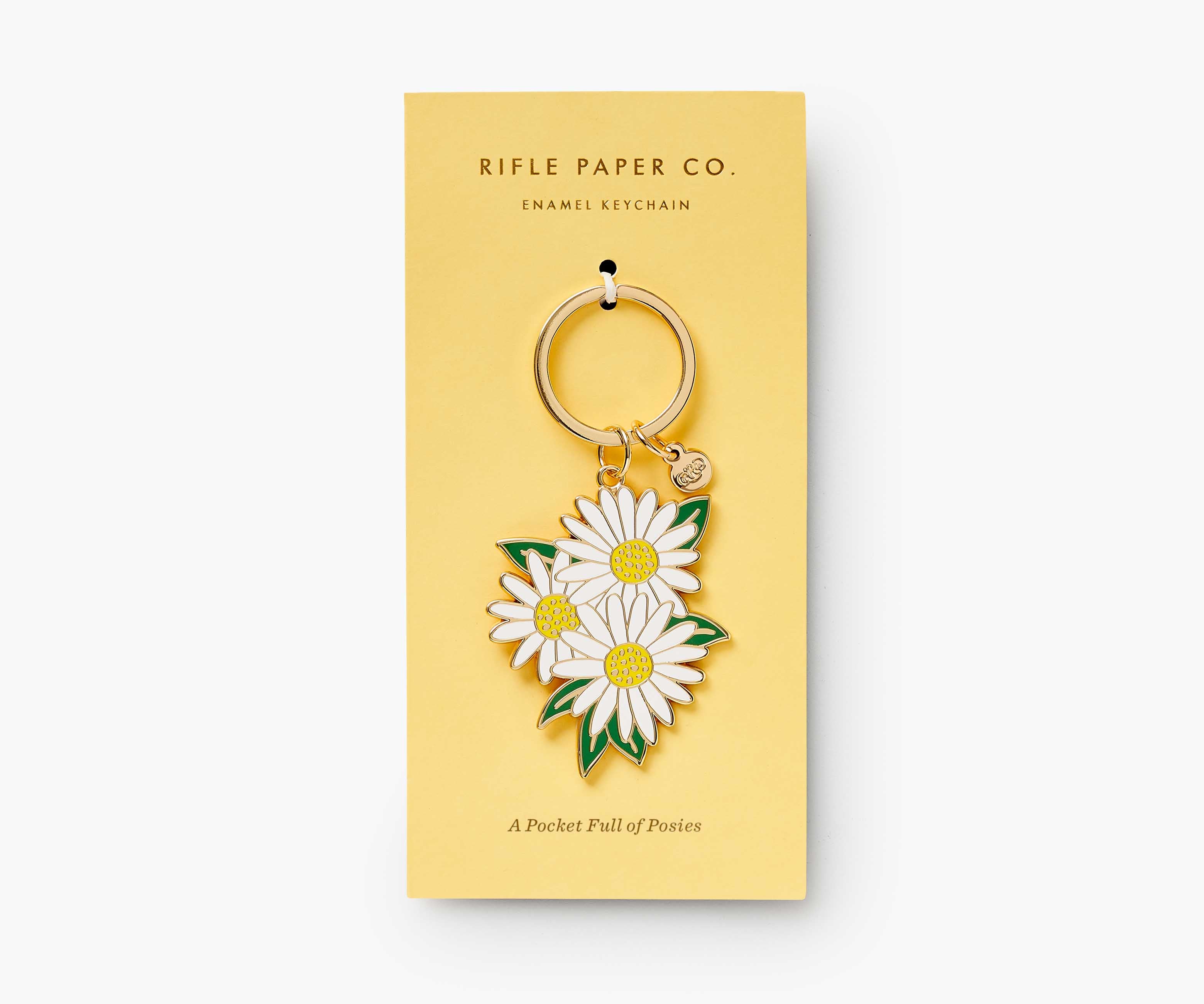 Enamel Keychain - Daisies