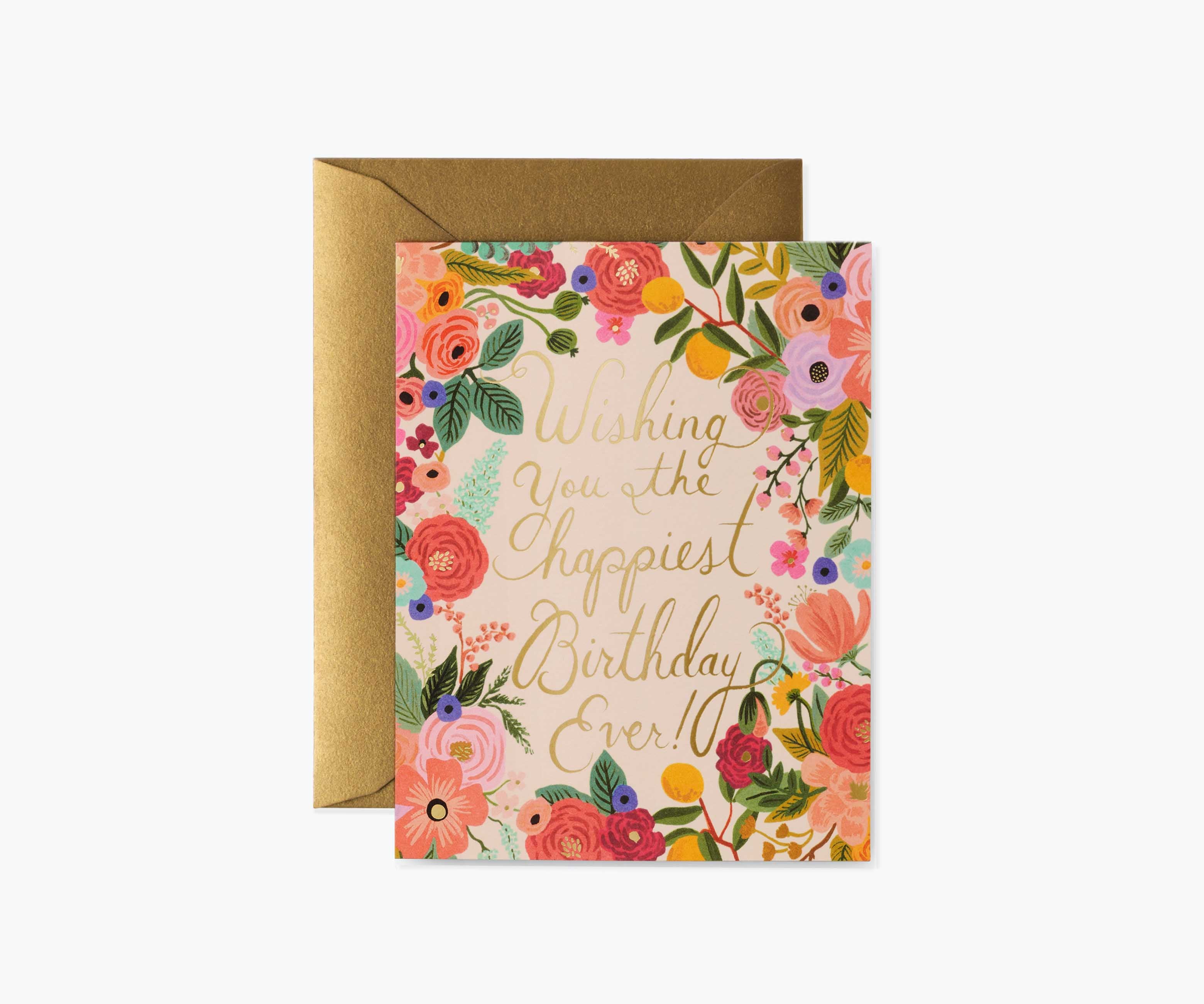 Garden Party Birthday Greeting Card