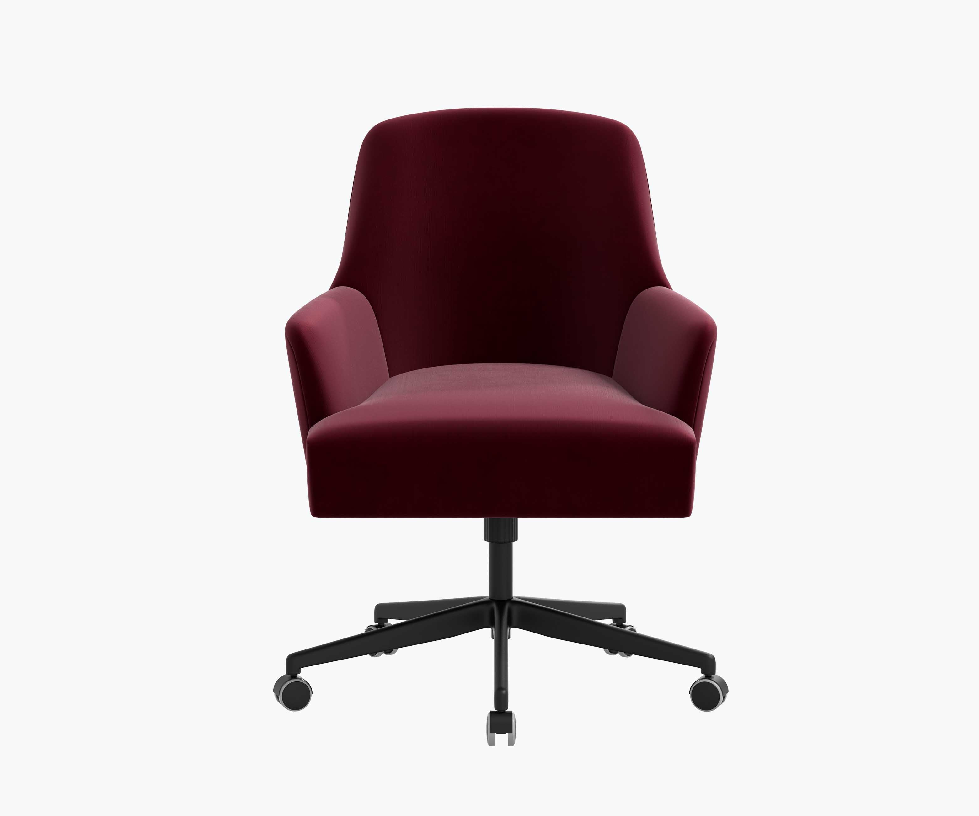 Cambridge Desk Chair - Plum Velvet