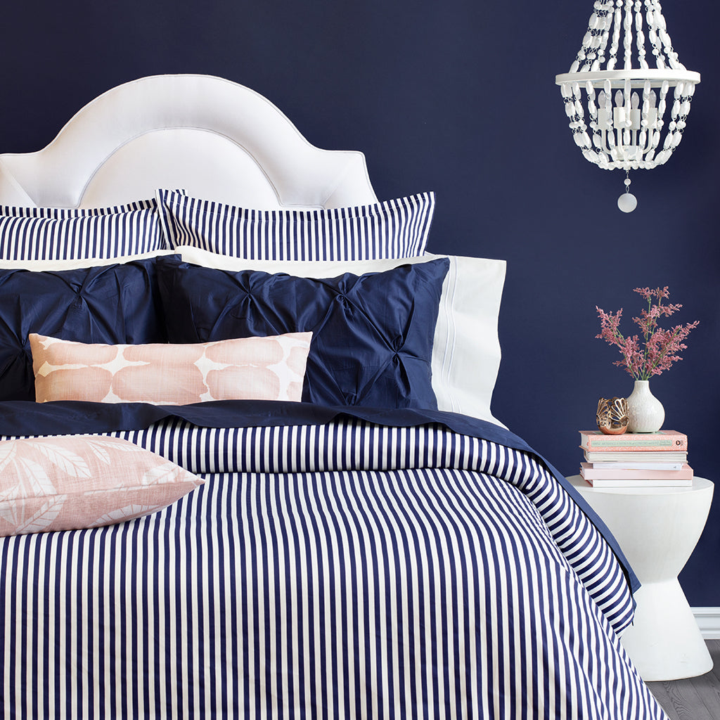 Navy Blue Larkin Duvet Cover