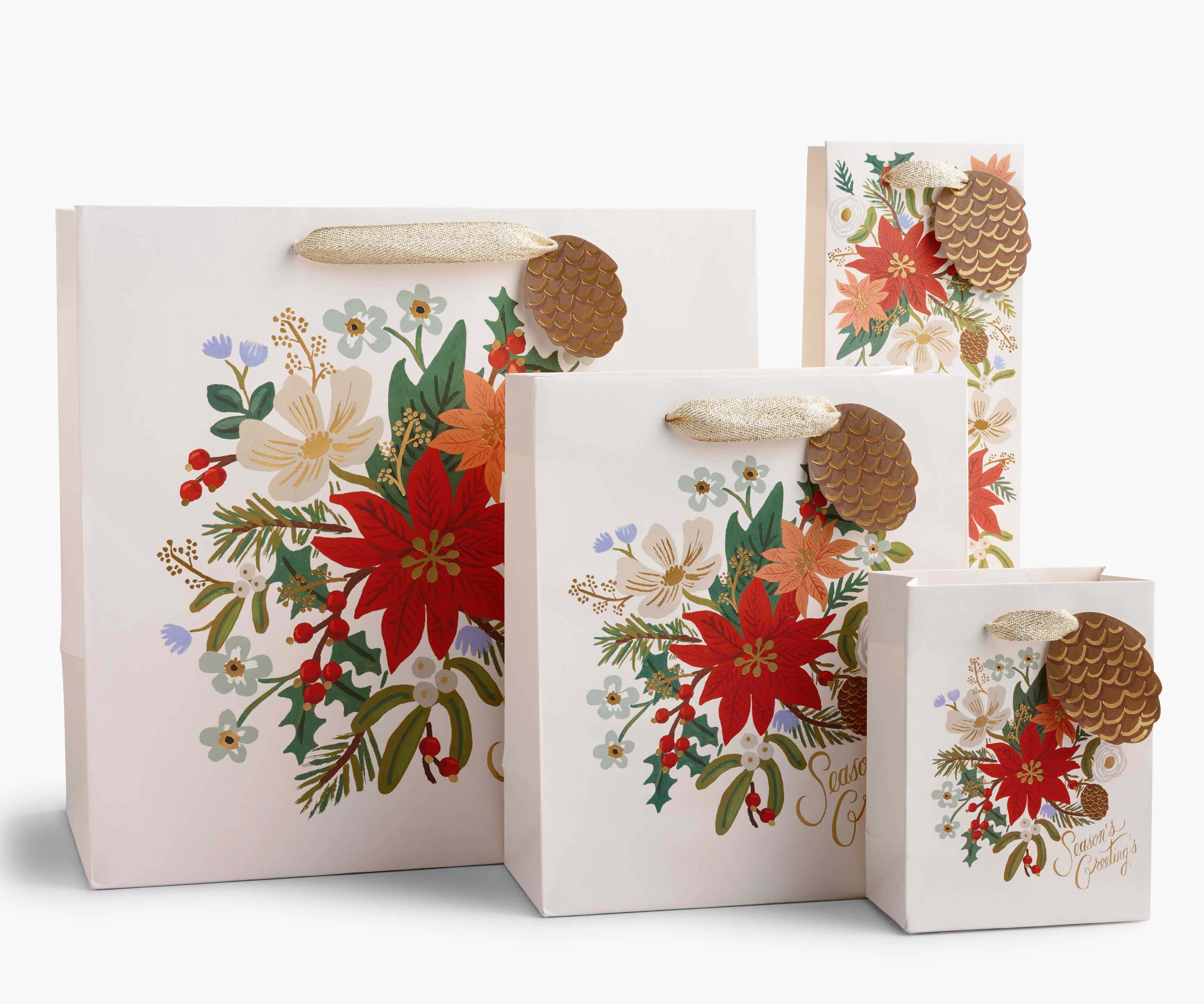 Holiday Bouquet Large Gift Bag