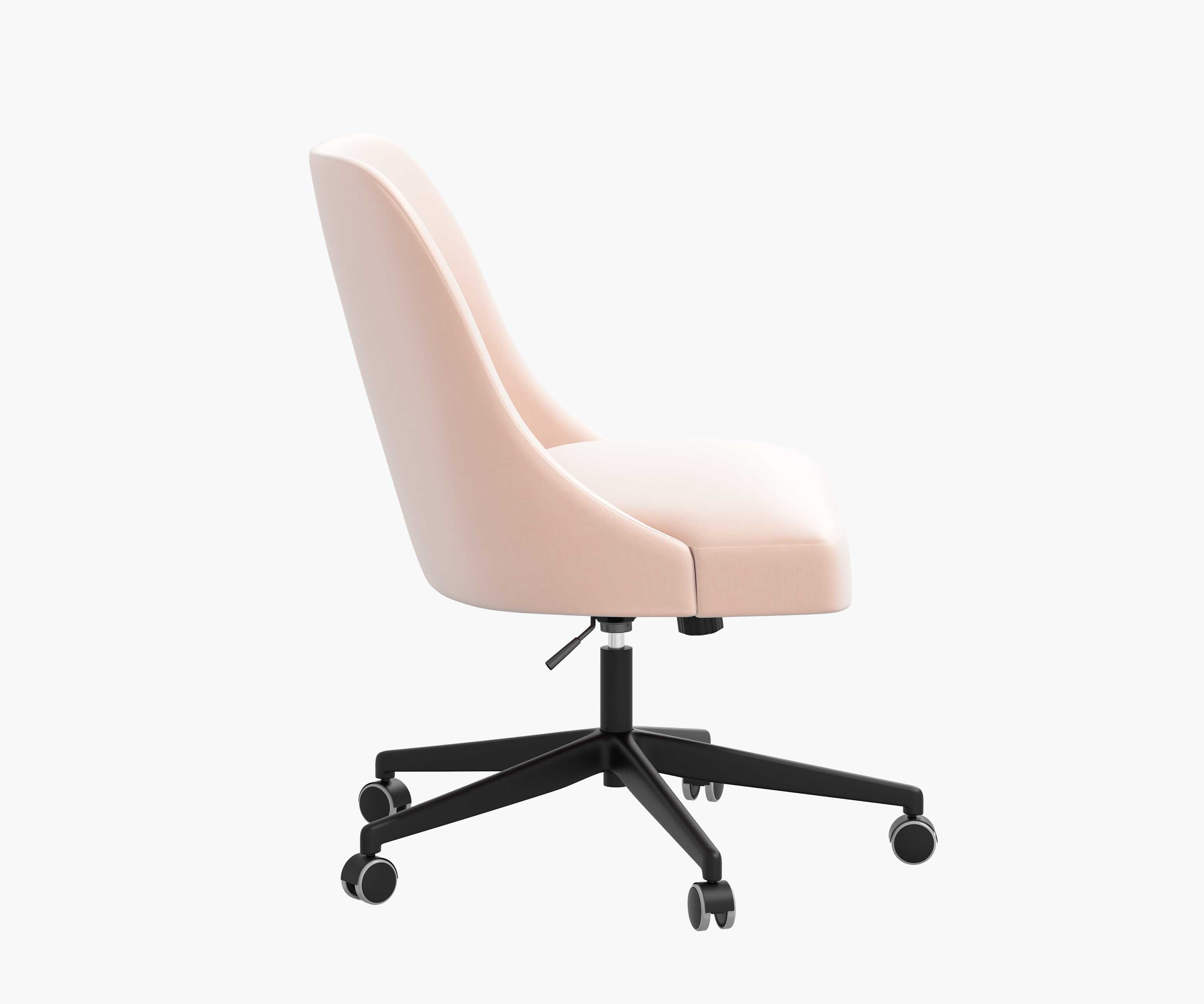 Oxford Desk Chair - Blush Velvet