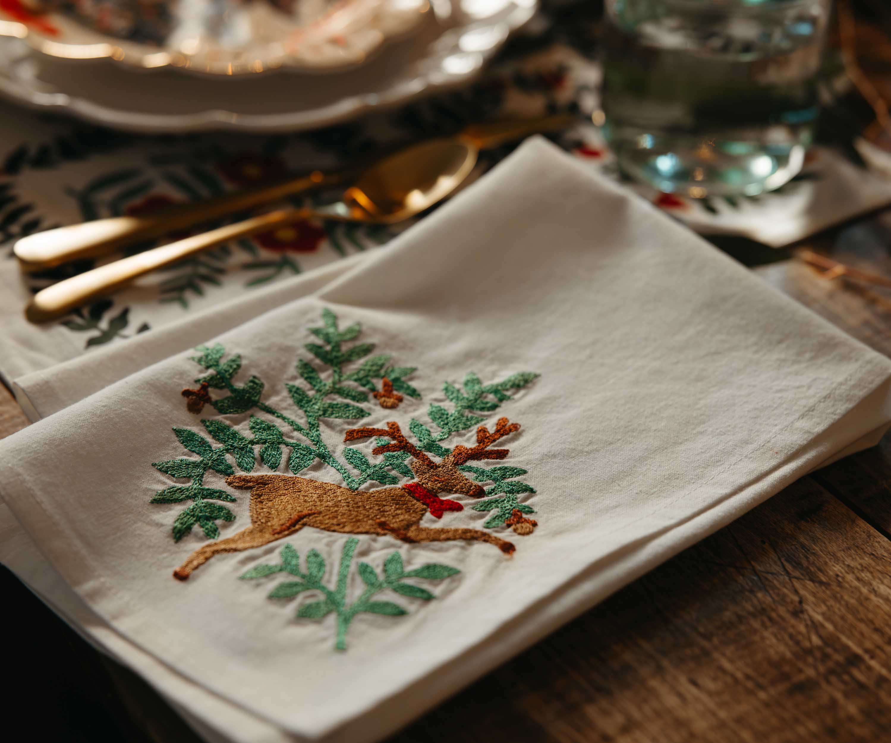 Cotton Napkins - Christmastide