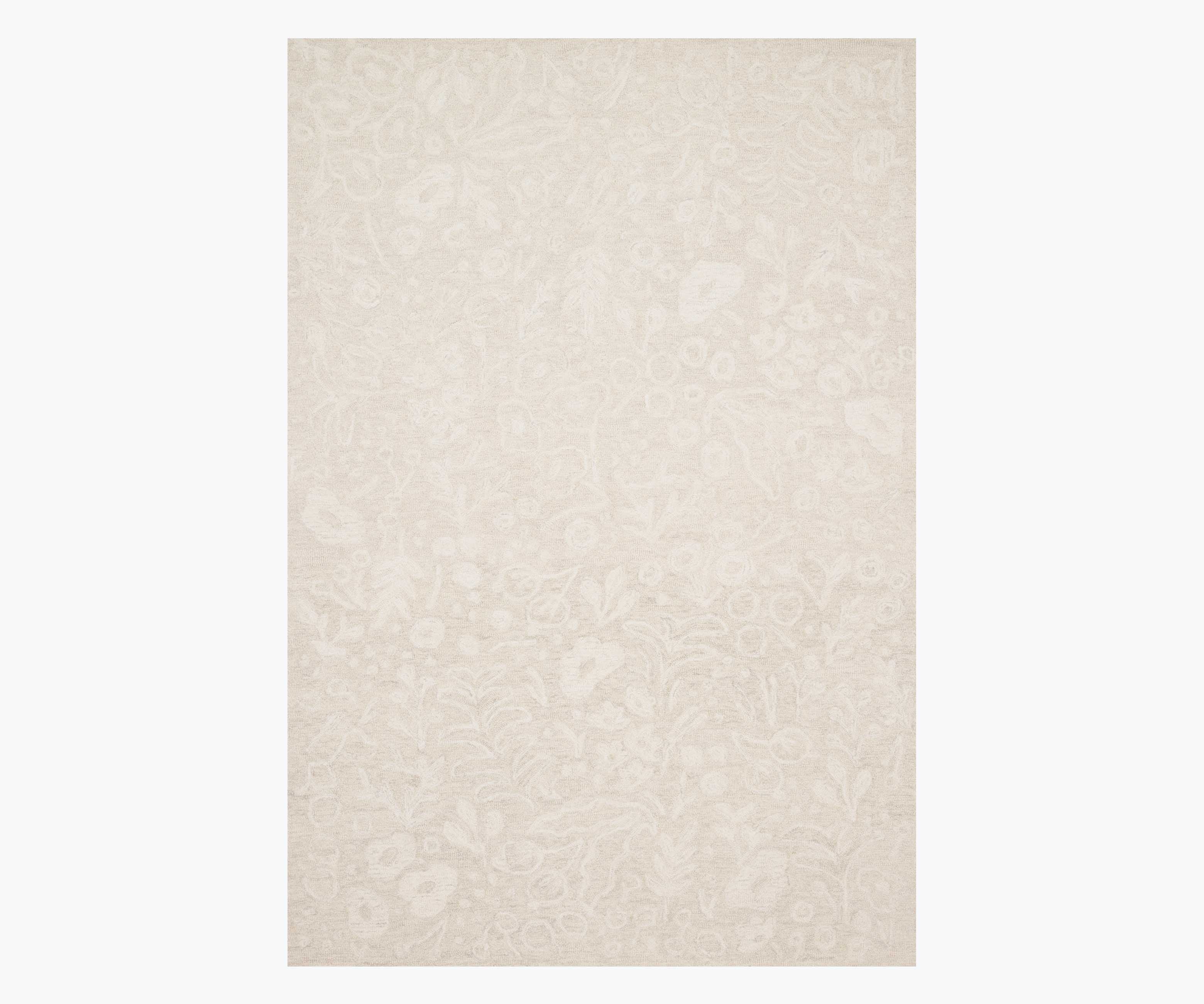 Tapestry Marion Wool-Hooked Rug - Ivory