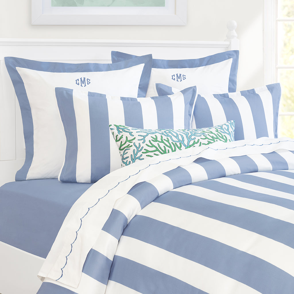 Coastal Blue Harbor Euro Sham