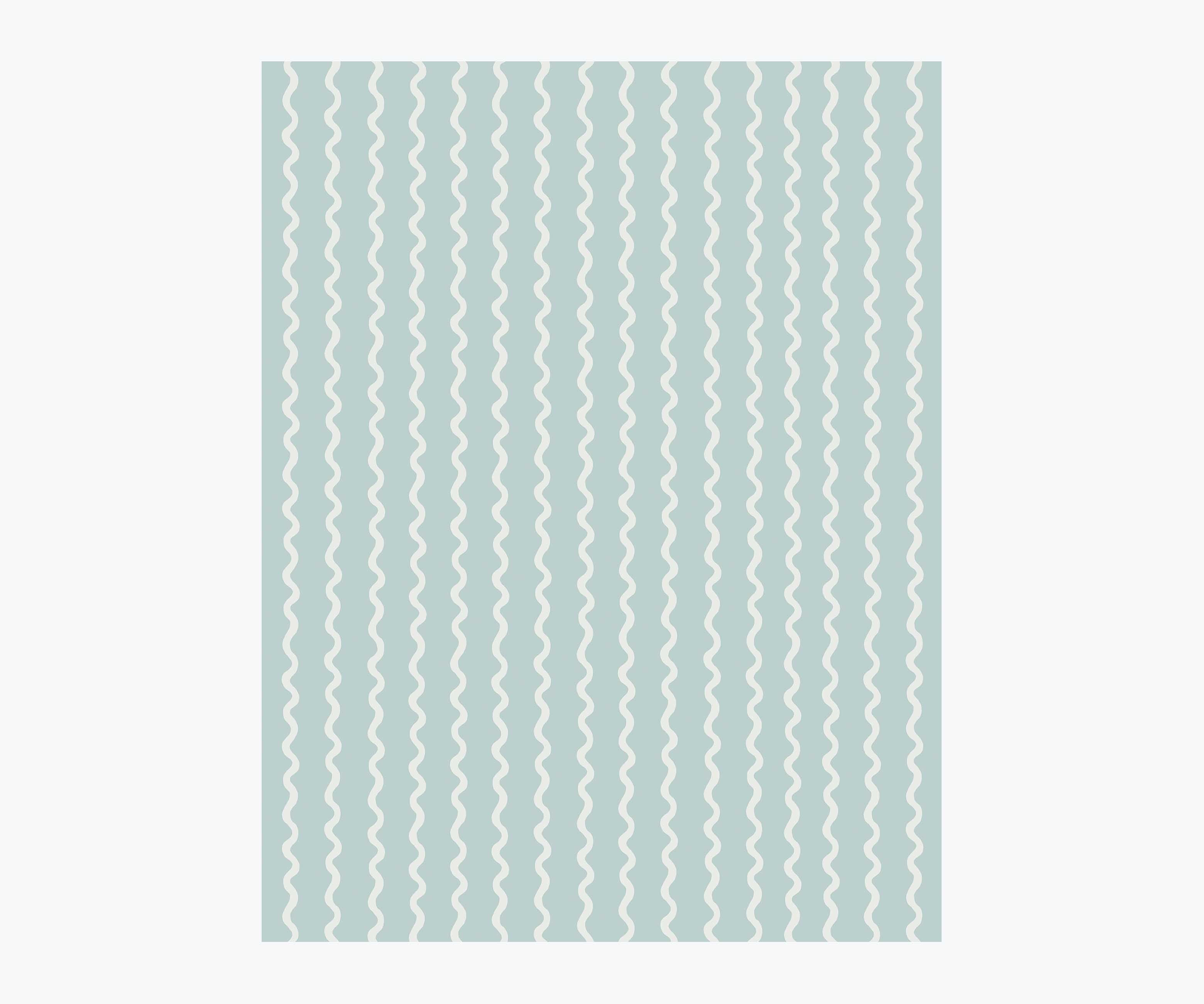 Rickrack Wallpaper Sample - Light Blue