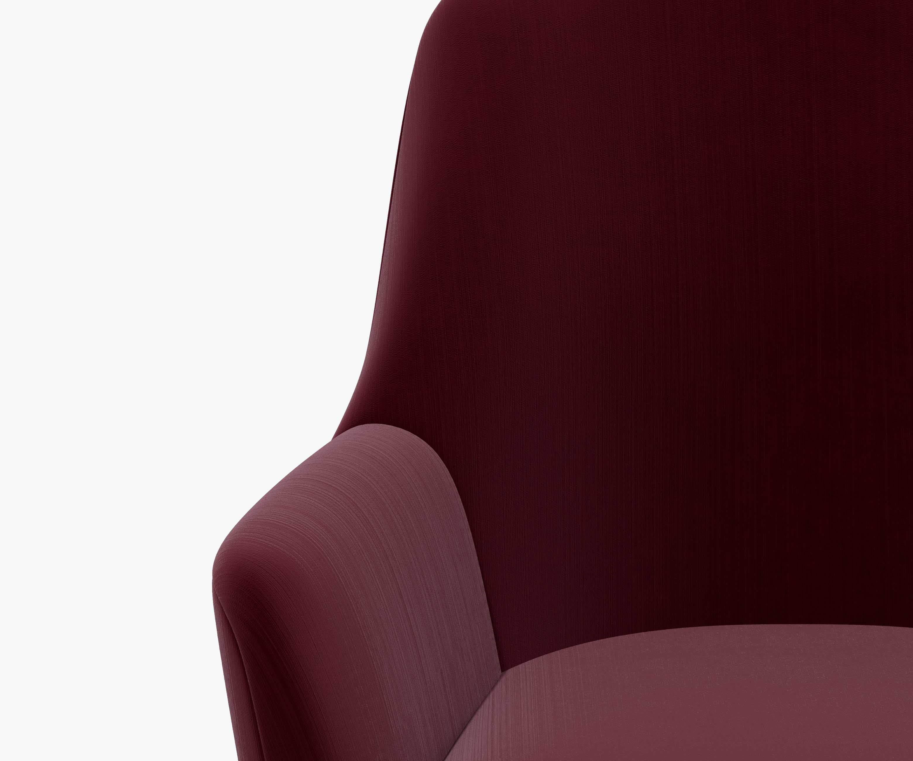 Cambridge Desk Chair - Plum Velvet