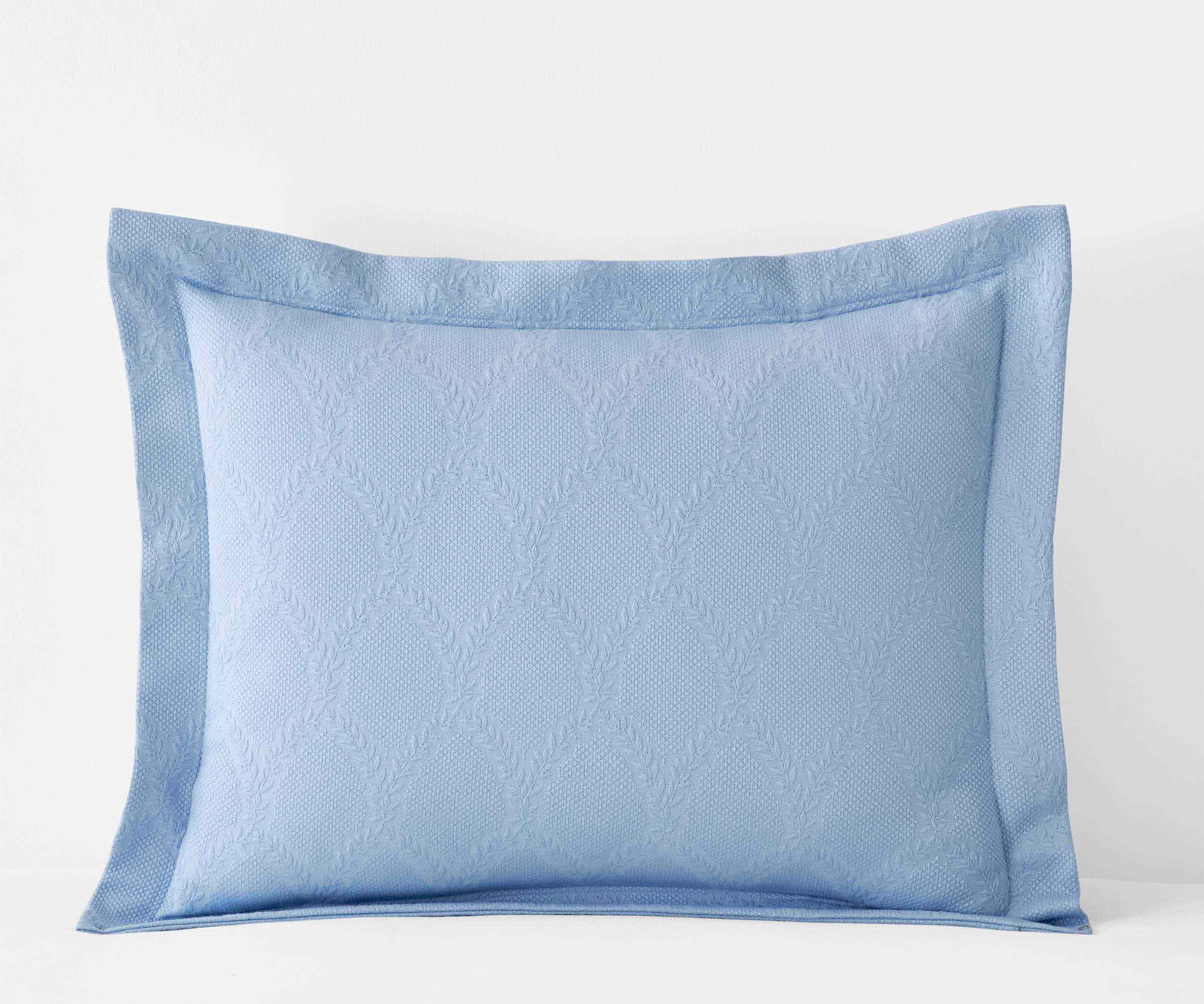 Matelassé Coverlet Sham - Laurel Blue