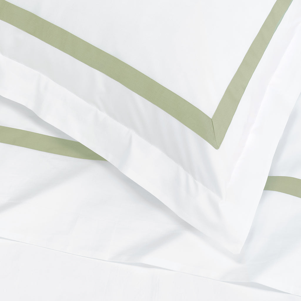 Bella Eucalyptus Framed Percale Sham