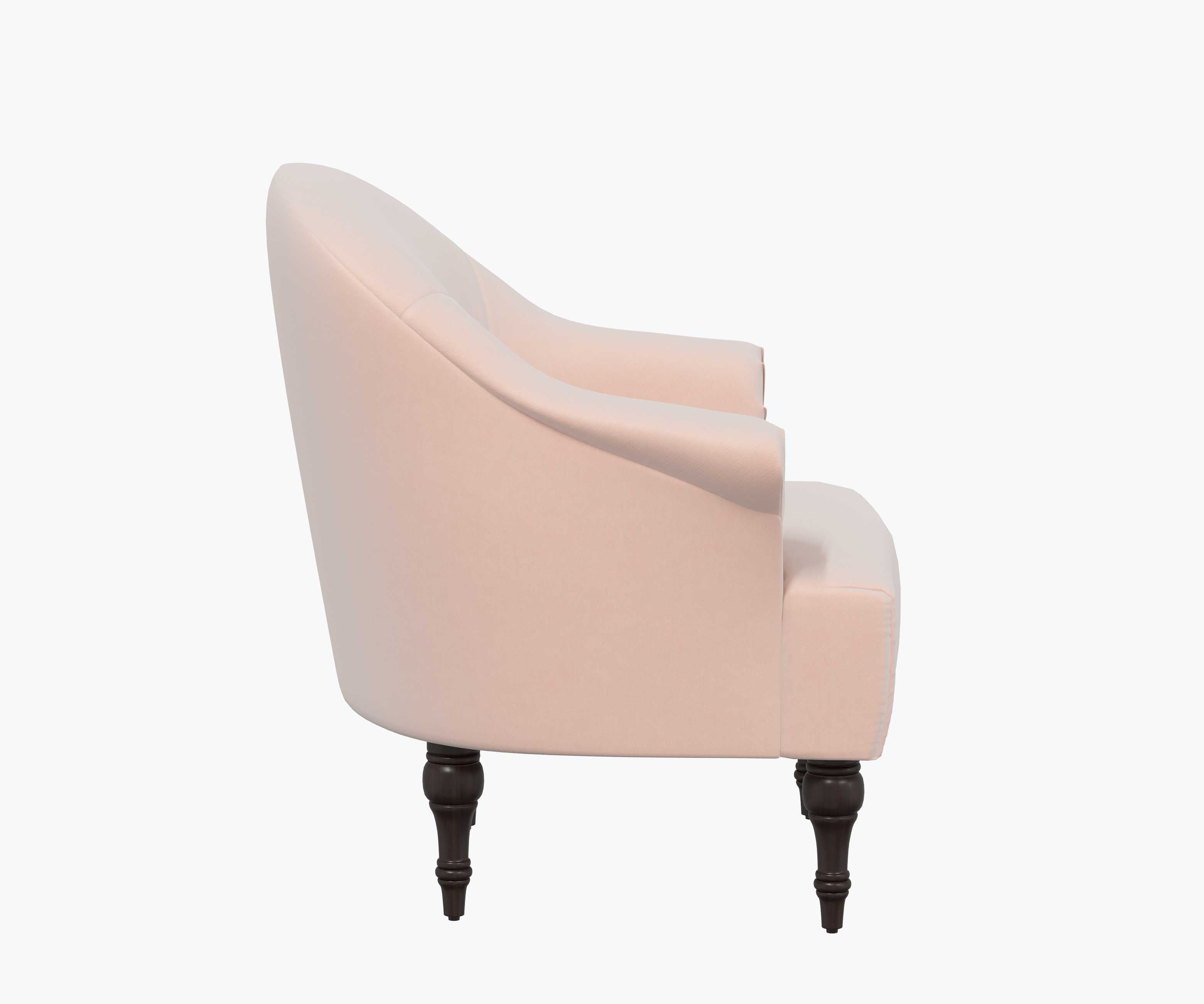 Gramercy Armchair - Blush Velvet