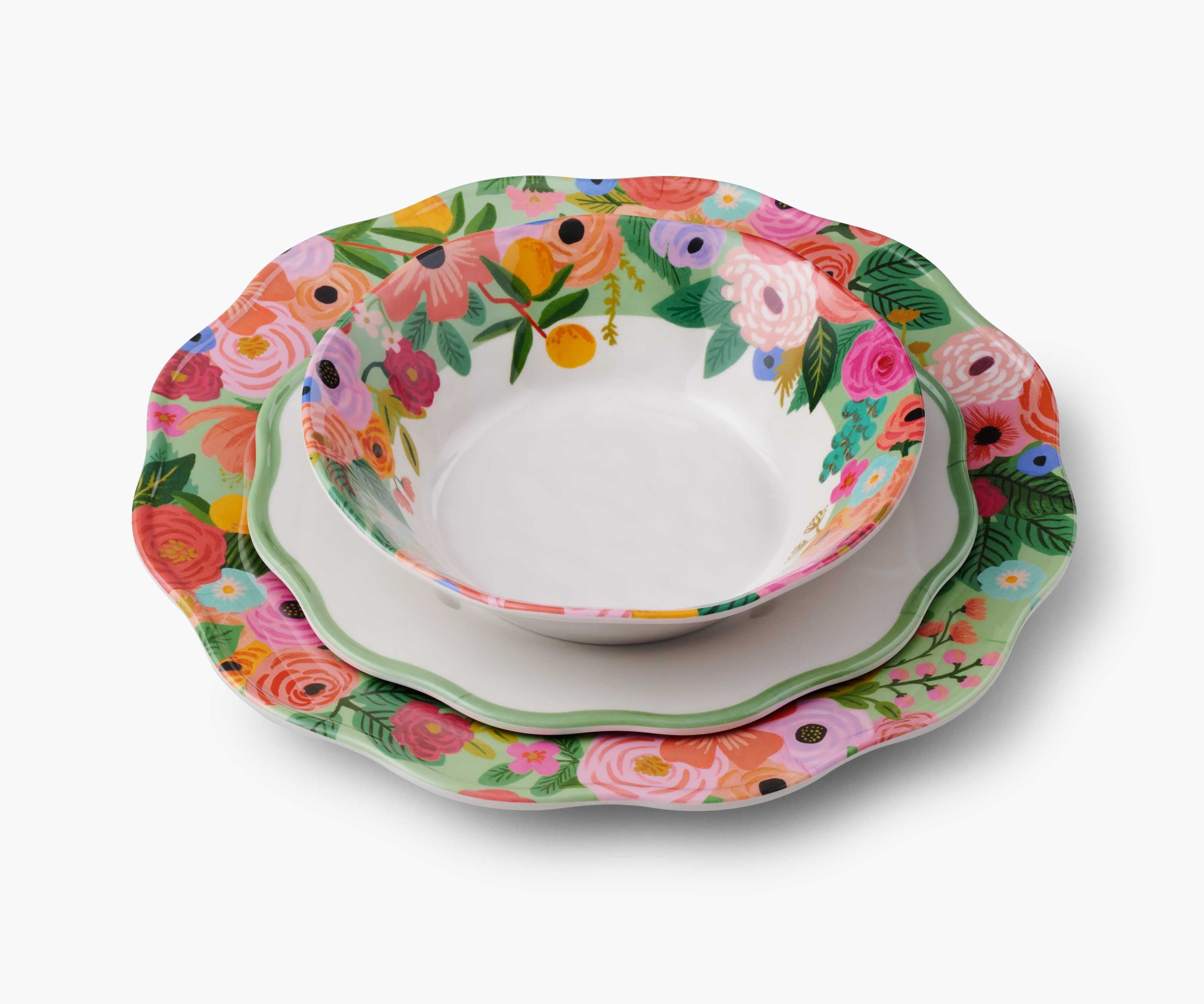 Melamine Assorted Bowls - Garden Party