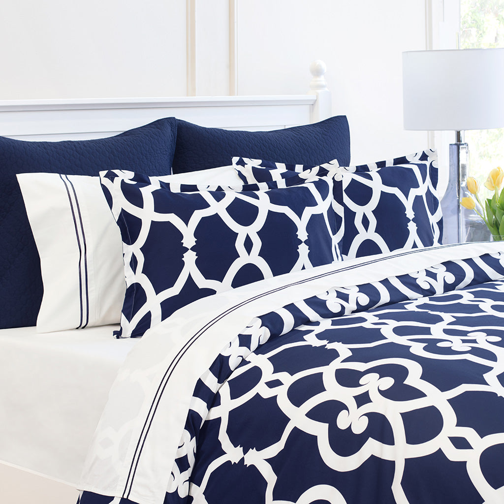 Navy Pacific Duvet Cover