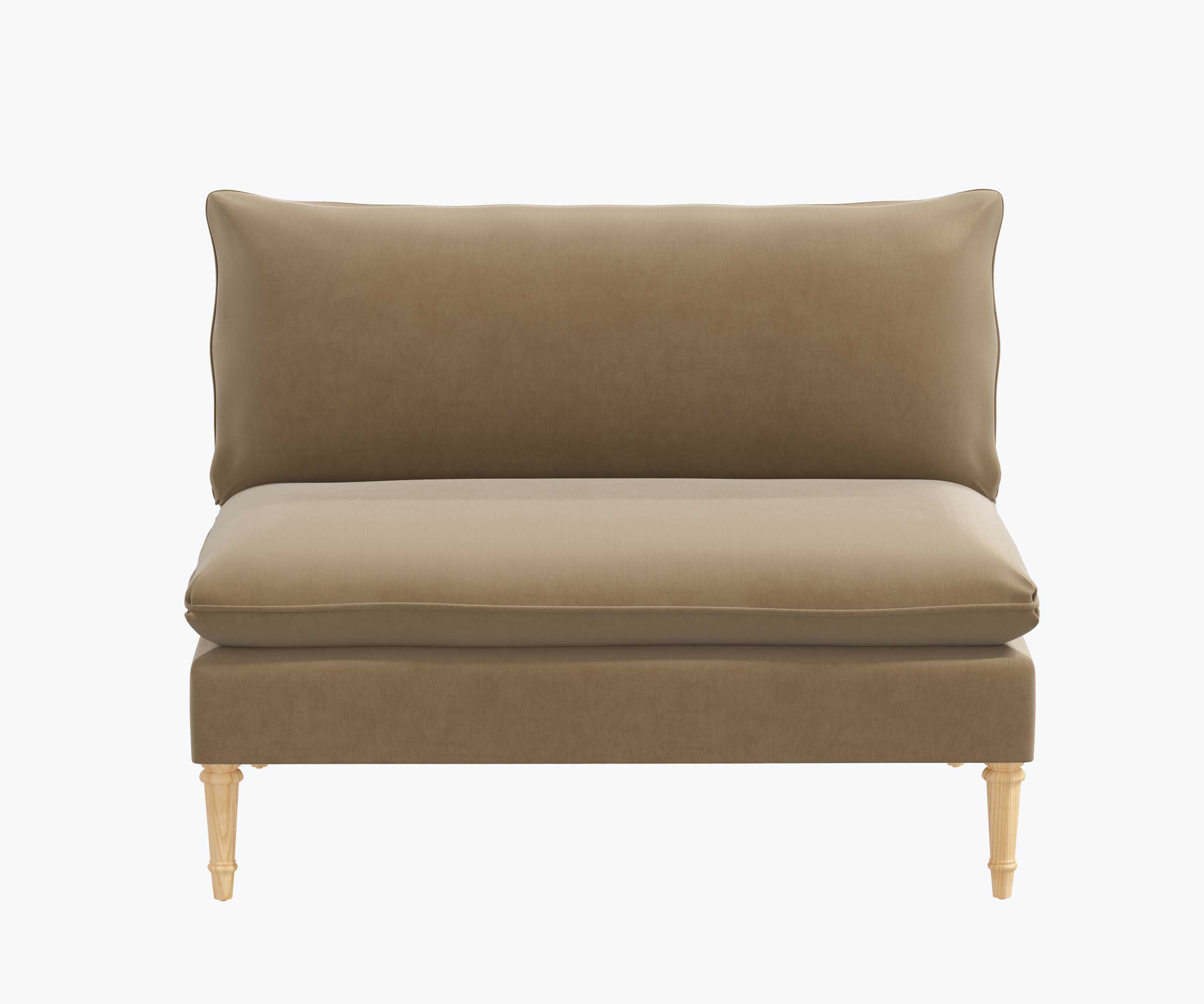 Louie Settee - Plum Velvet