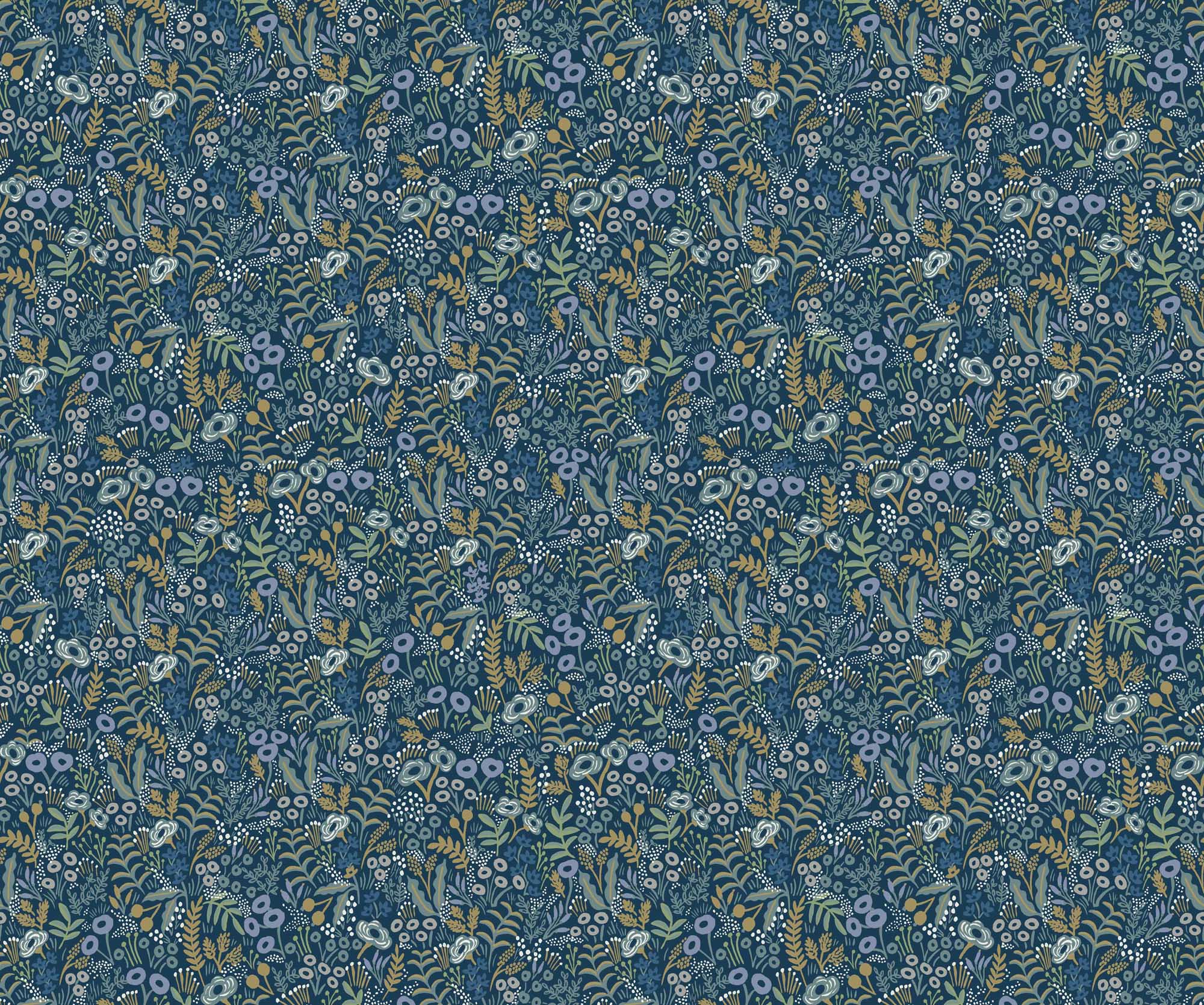 Tapestry Wallpaper - Indigo