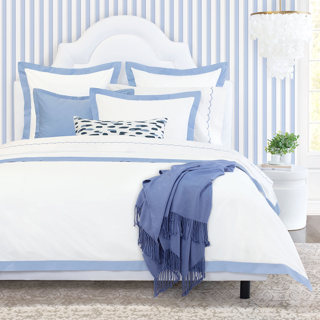 Cornflower Blue Linden Duvet Cover