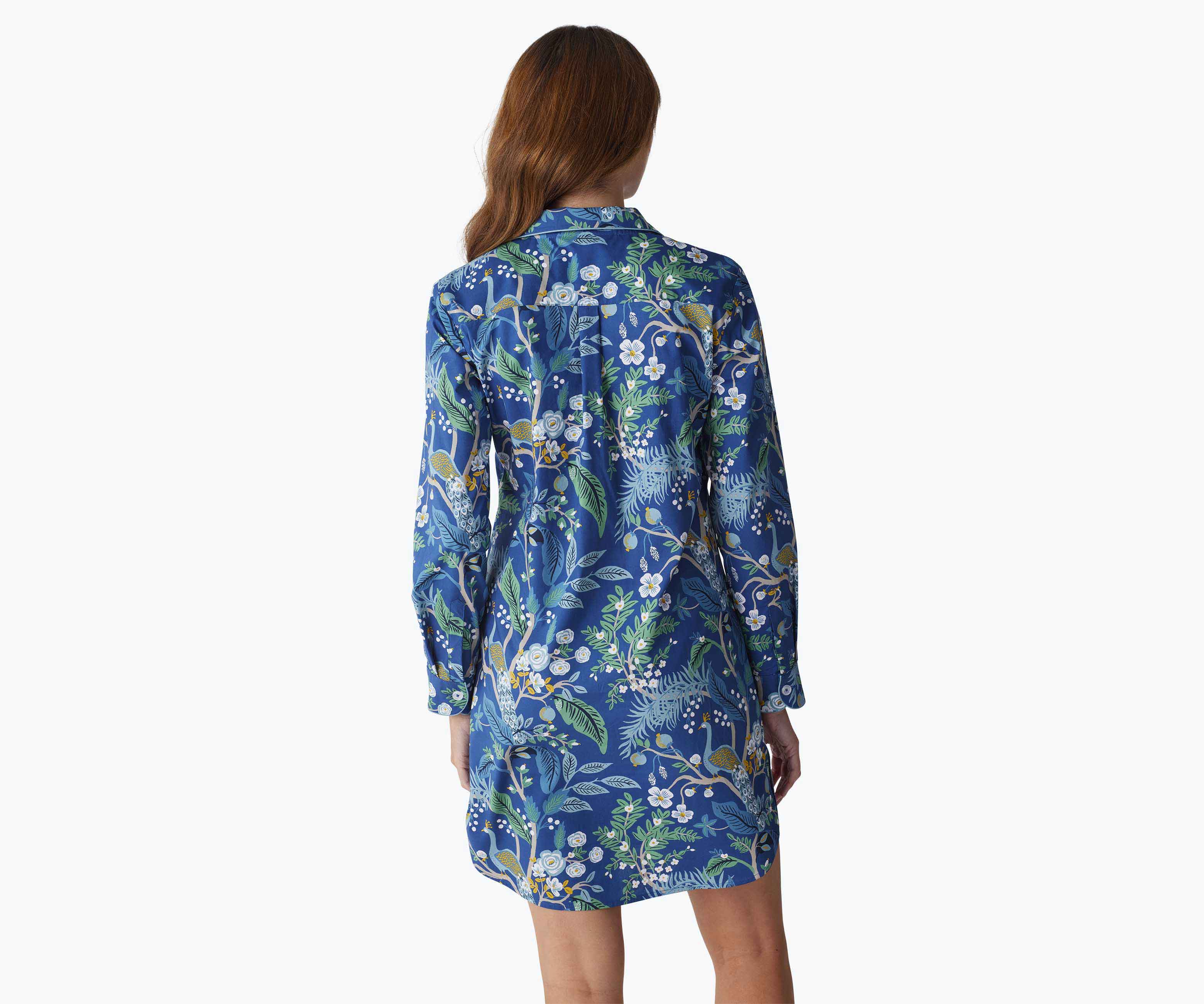 Poplin Nightshirt - Peacock