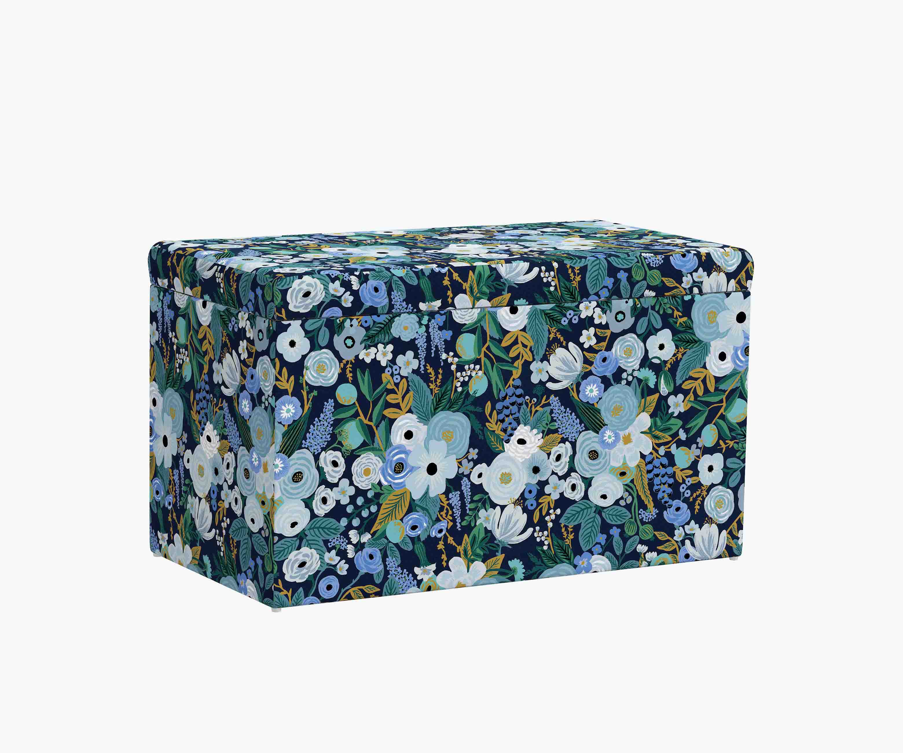 Willie Storage Bench - Garden Party Blue