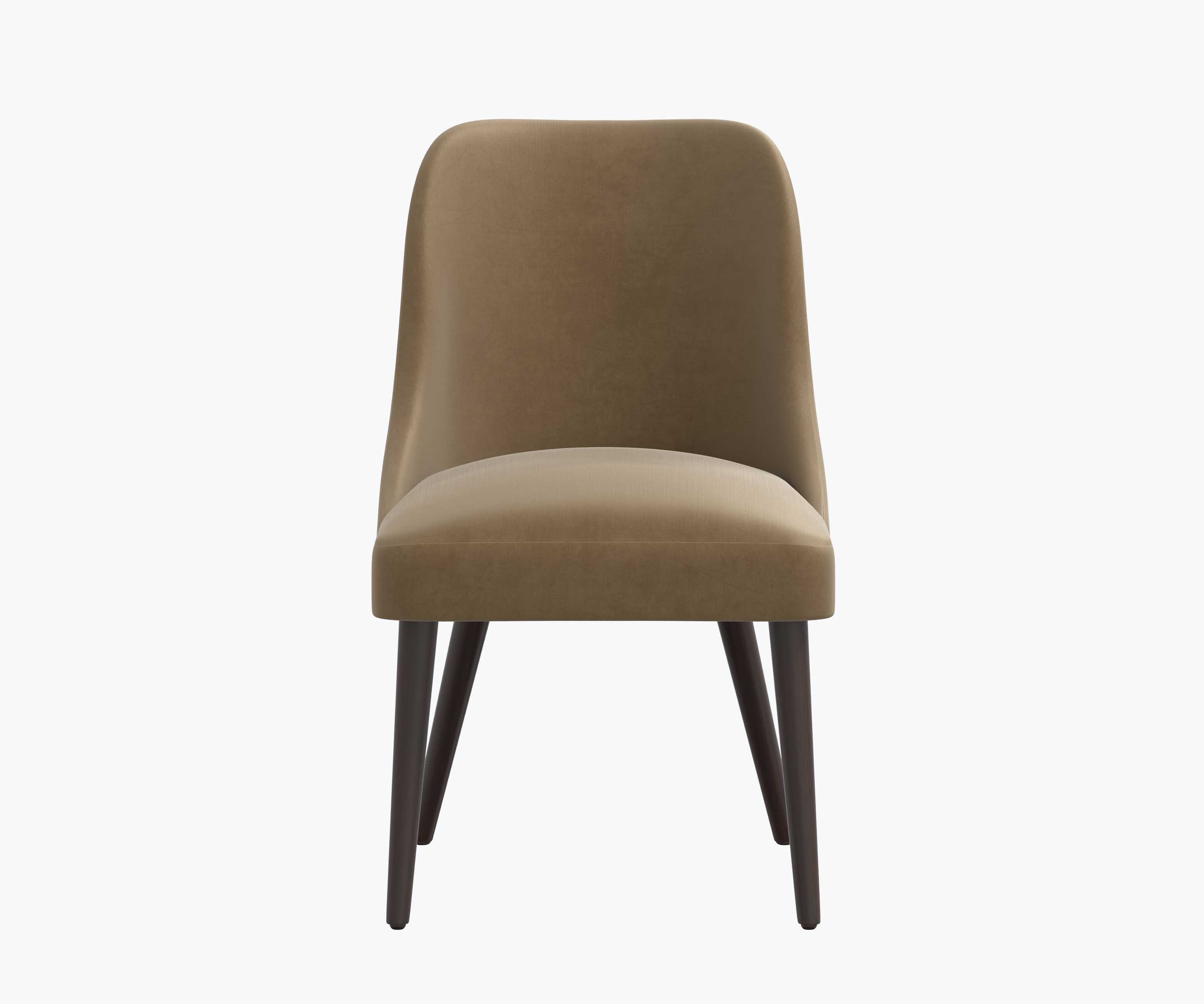 Clare Dining Chair - Walnut Velvet