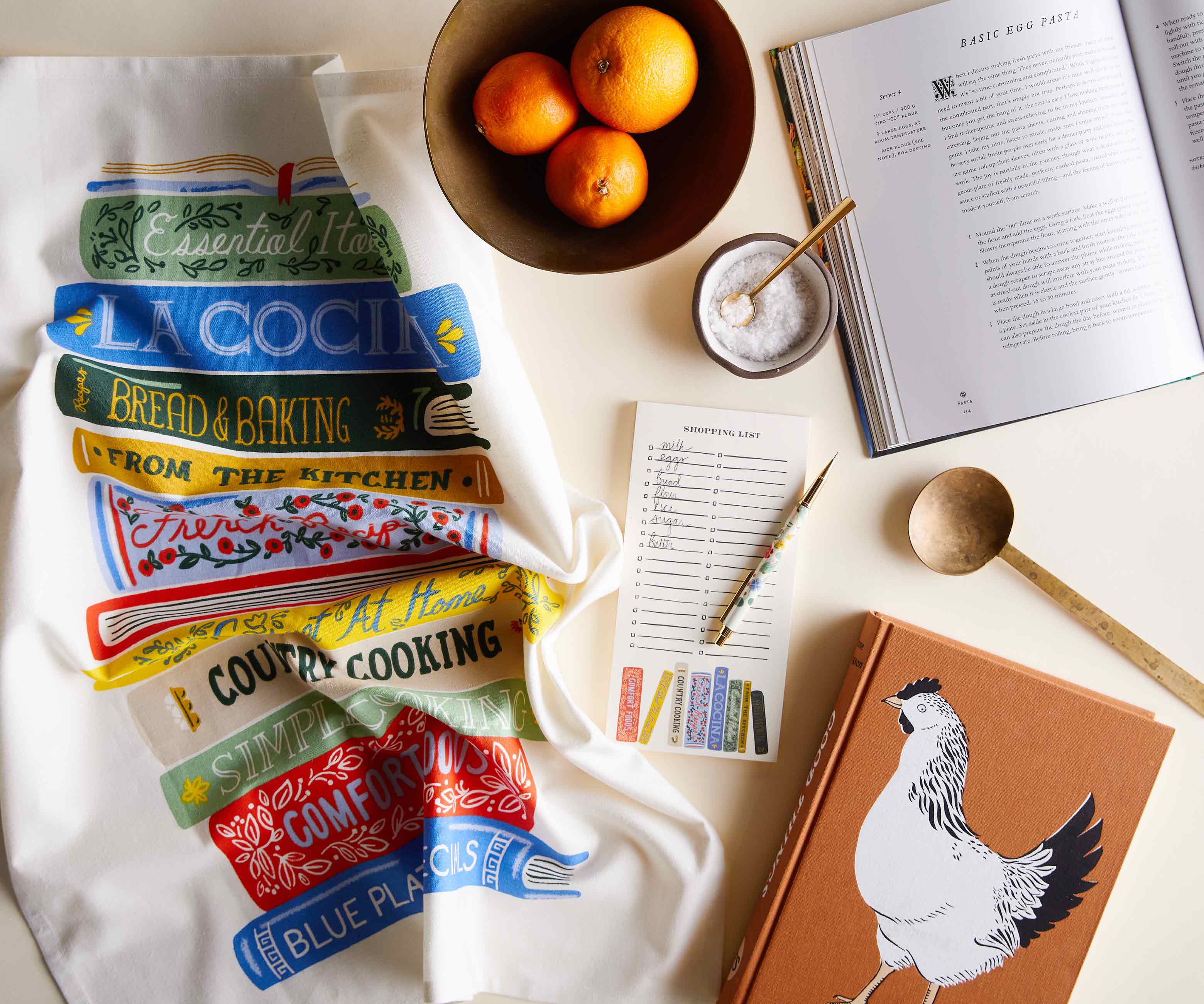 Tea Towel - Cookbooks