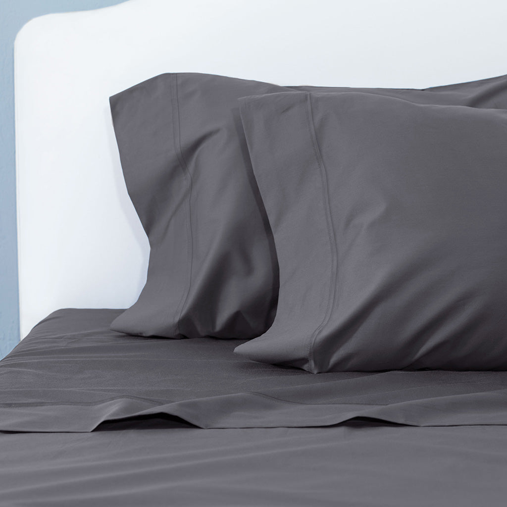 Charcoal Grey 400 Thread Count Sheet Set 2 (Fitted & Pillow Cases)