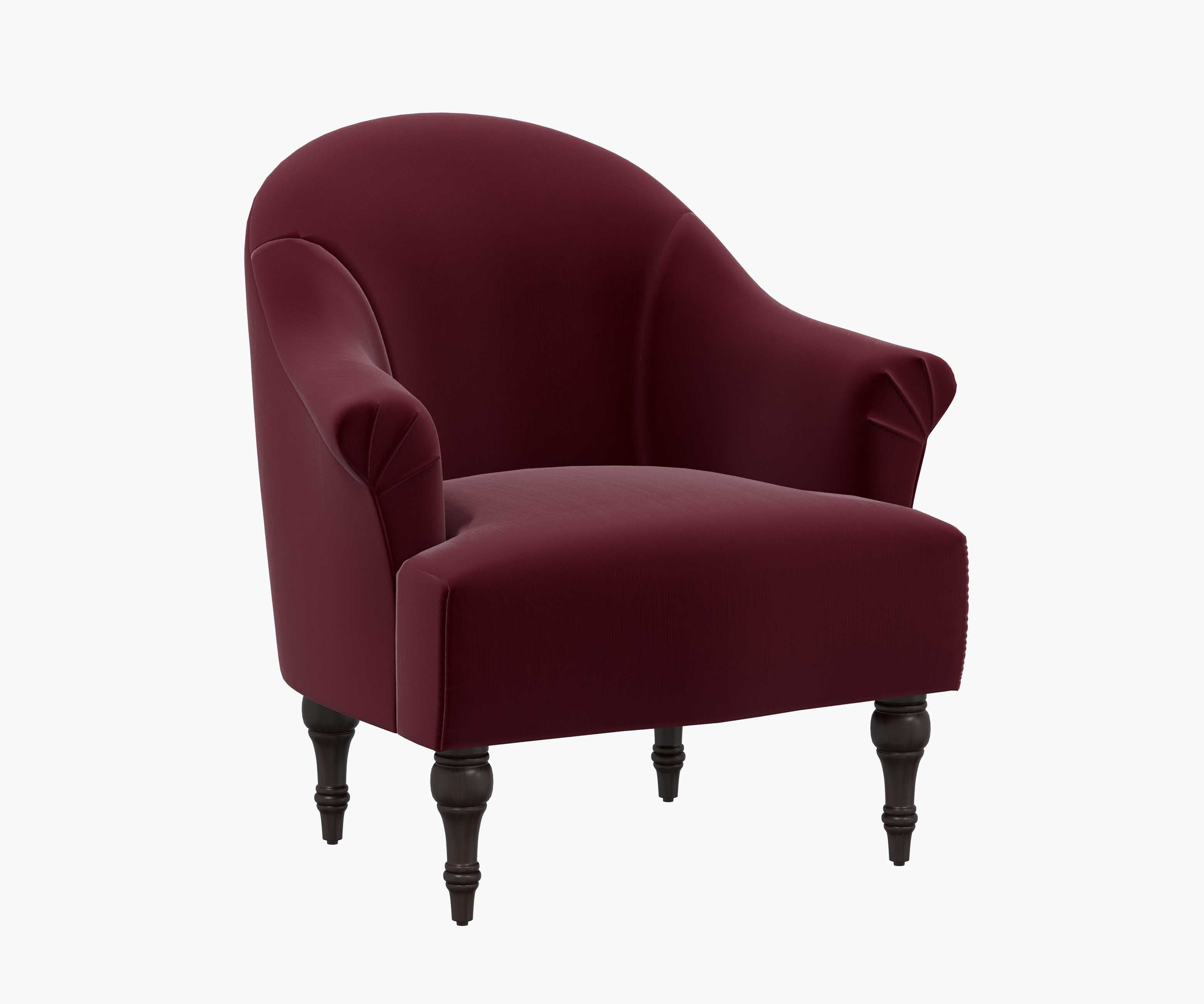 Gramercy Armchair - Plum Velvet