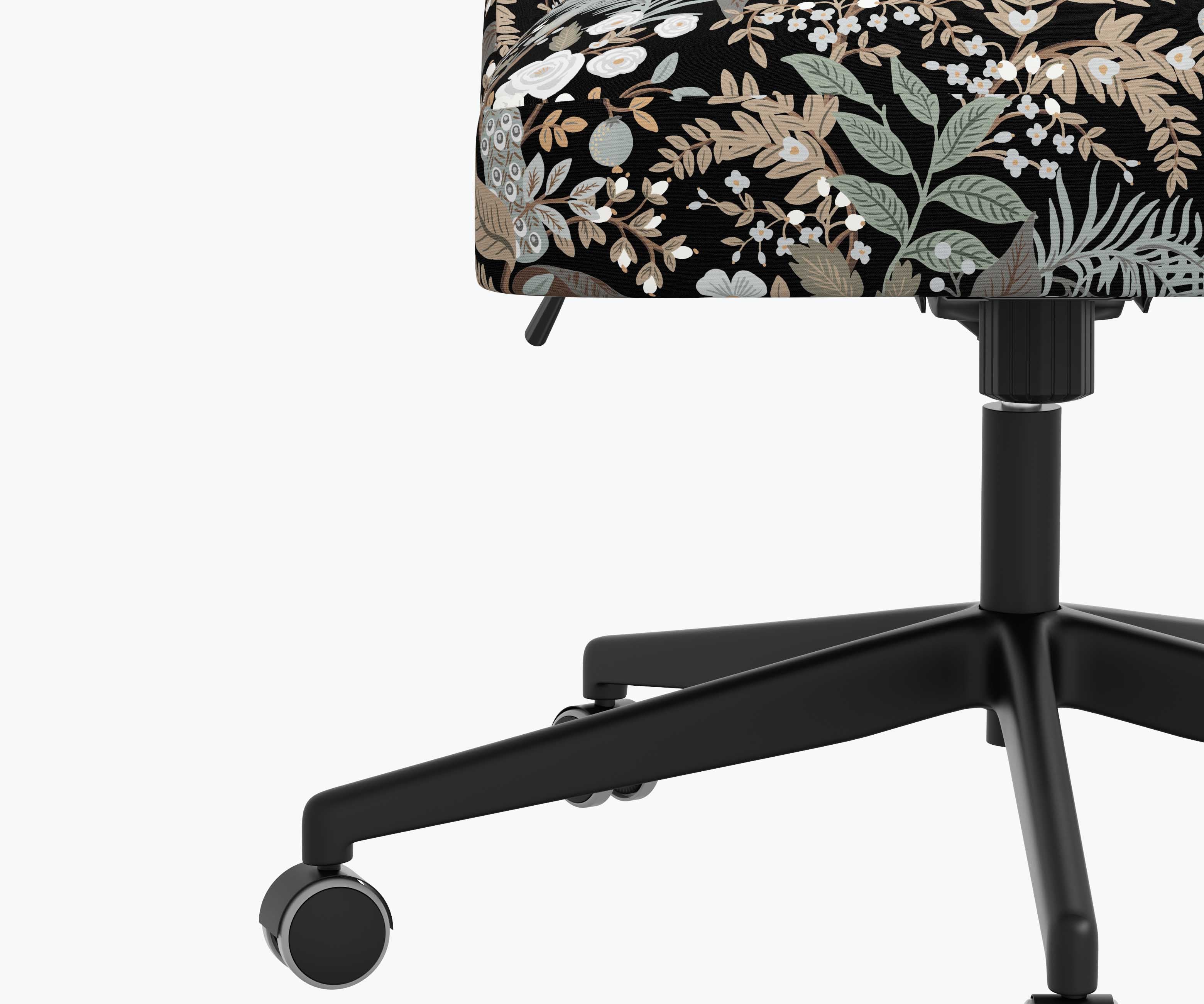 Oxford Desk Chair - Peacock Garden Black