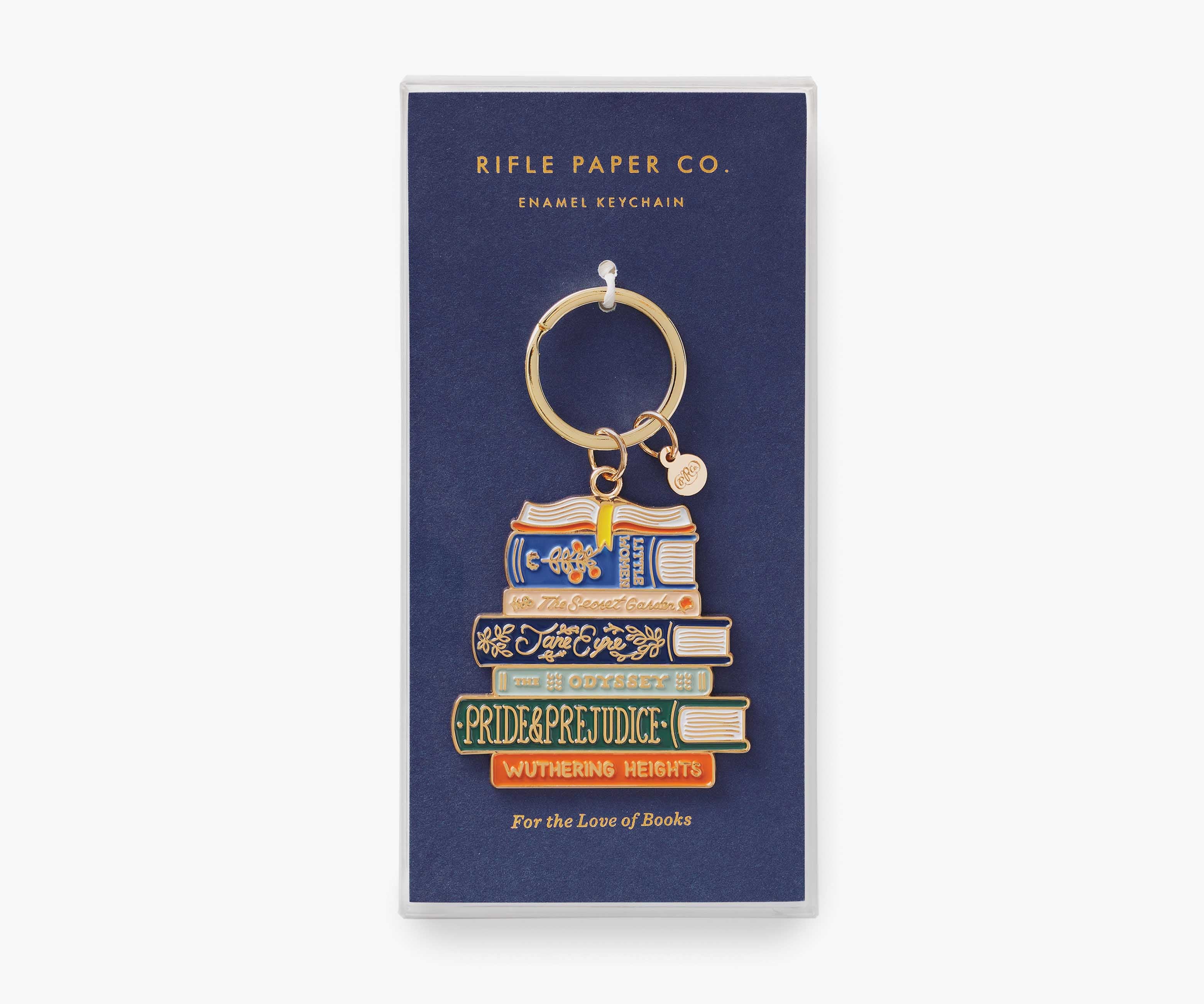 Enamel Keychain - Book Club