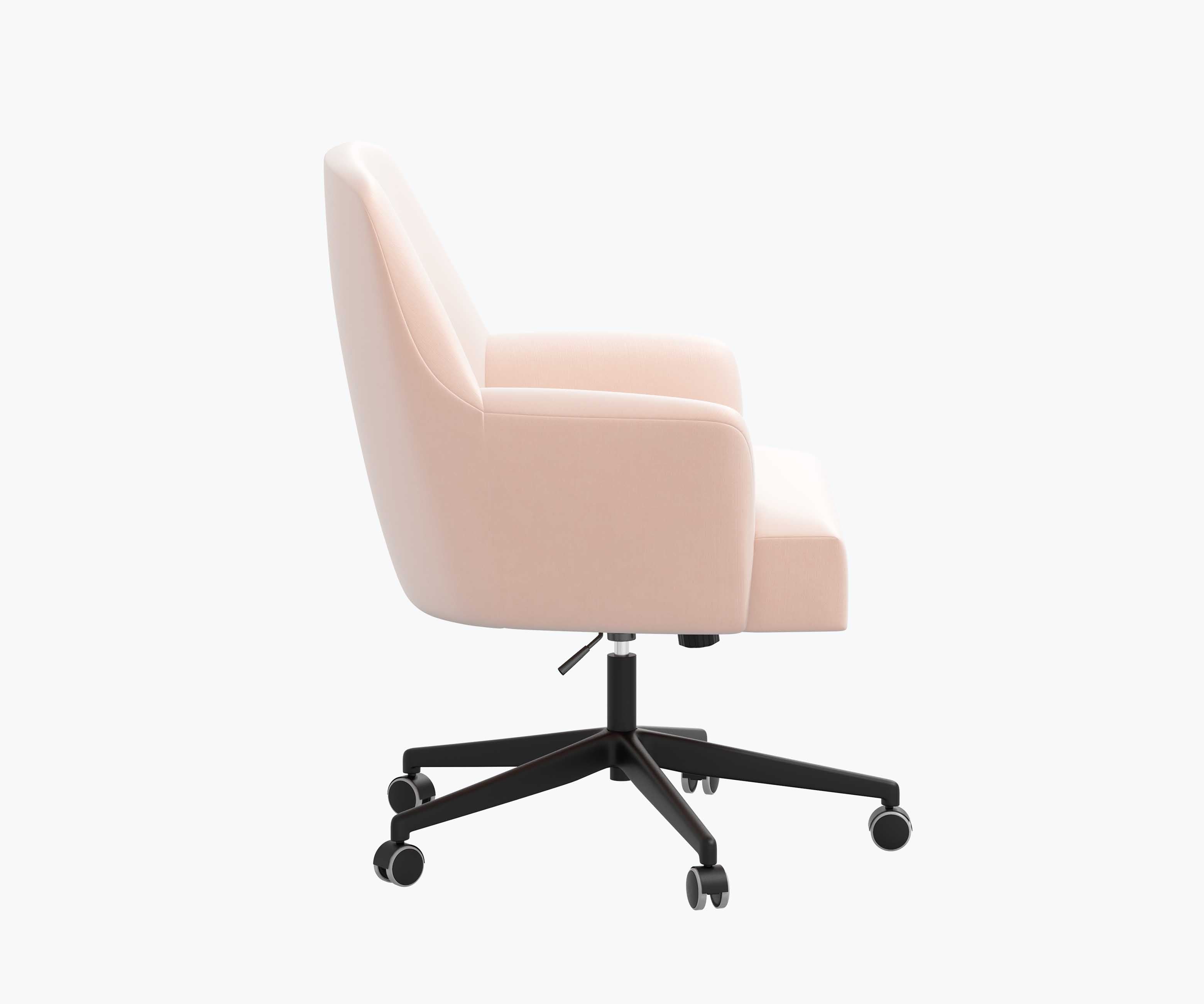 Cambridge Desk Chair - Blush Velvet