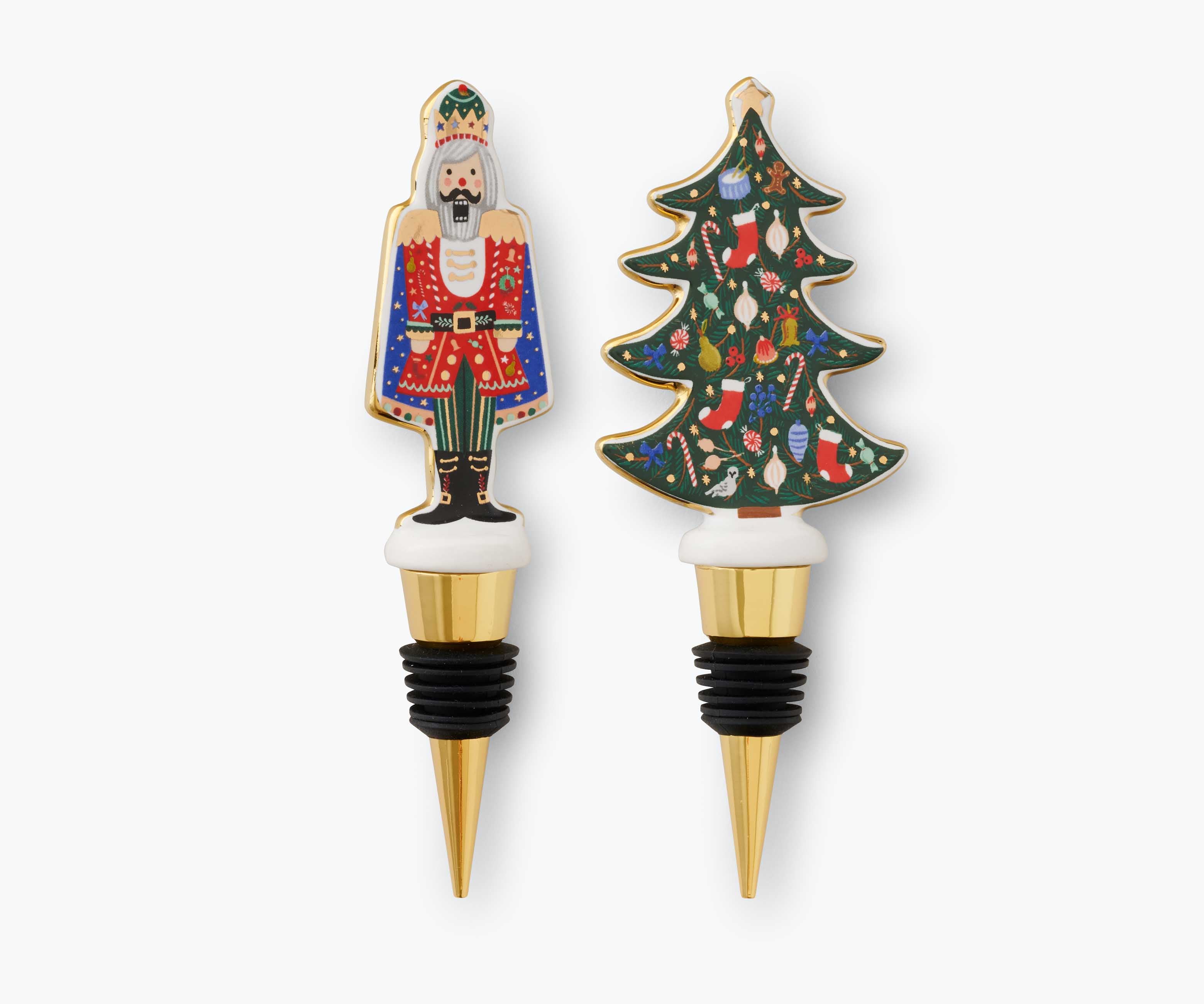 Porcelain Wine Stopper Set - Nutcracker