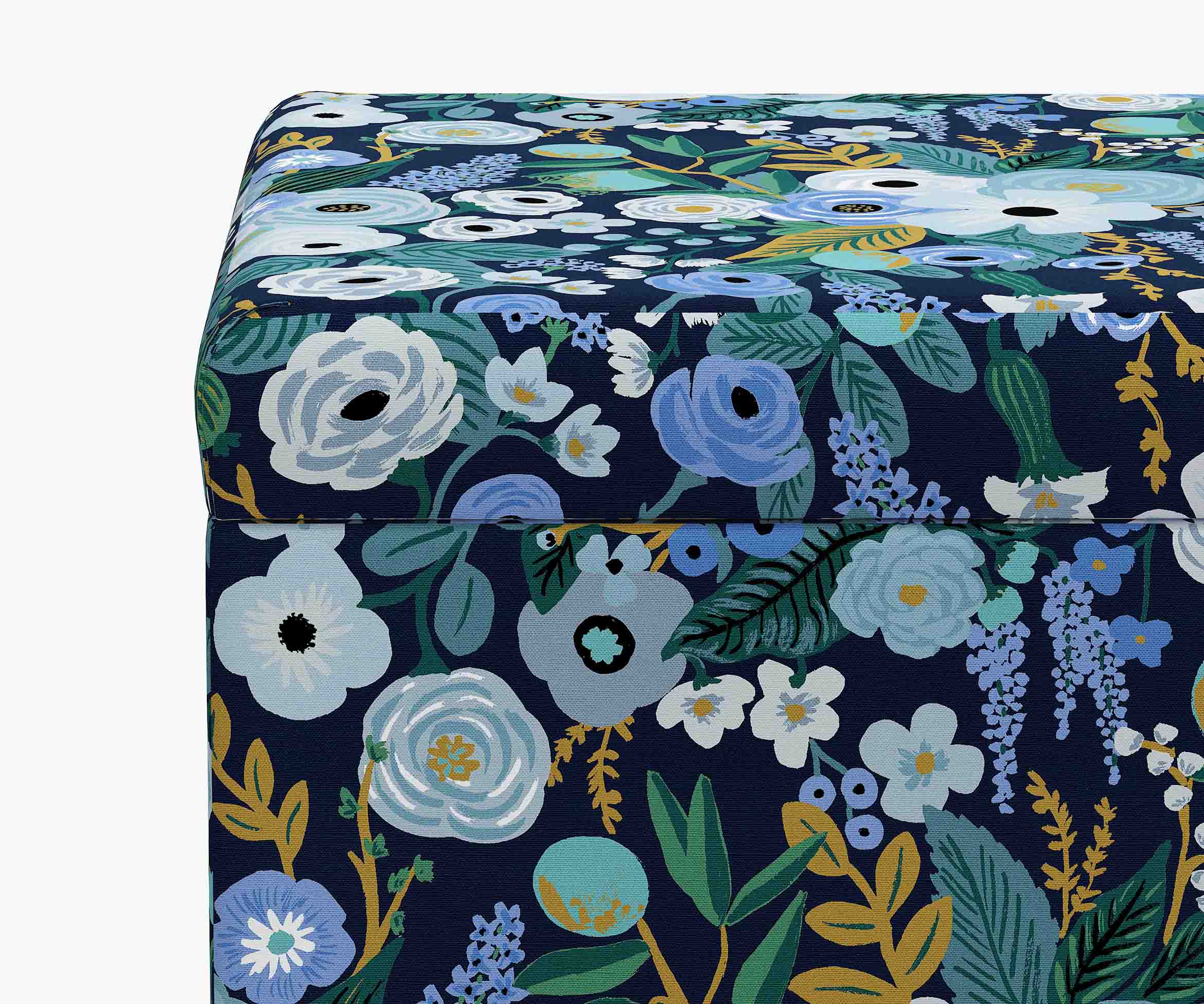 Willie Storage Bench - Garden Party Blue