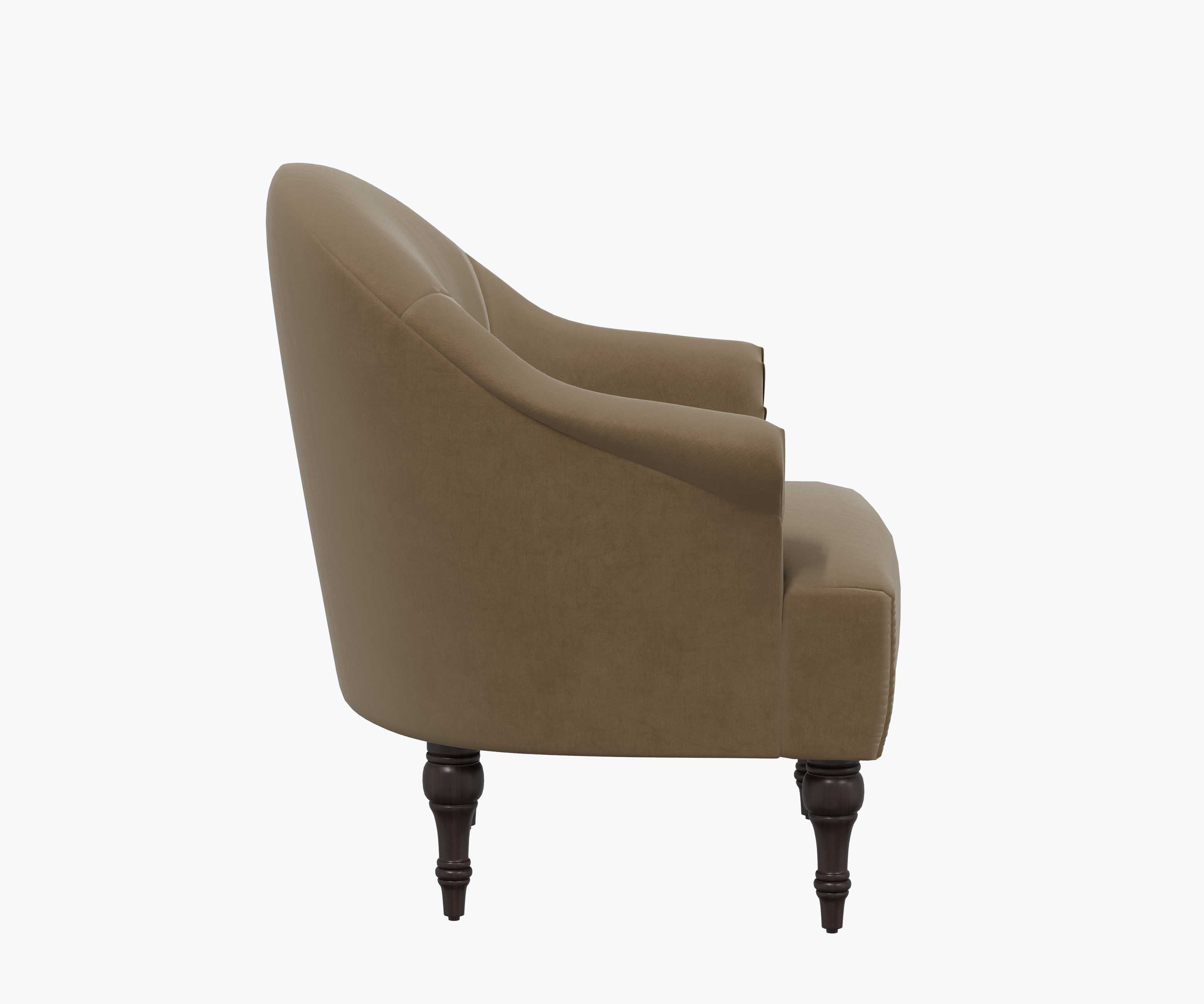 Gramercy Armchair - Walnut Velvet