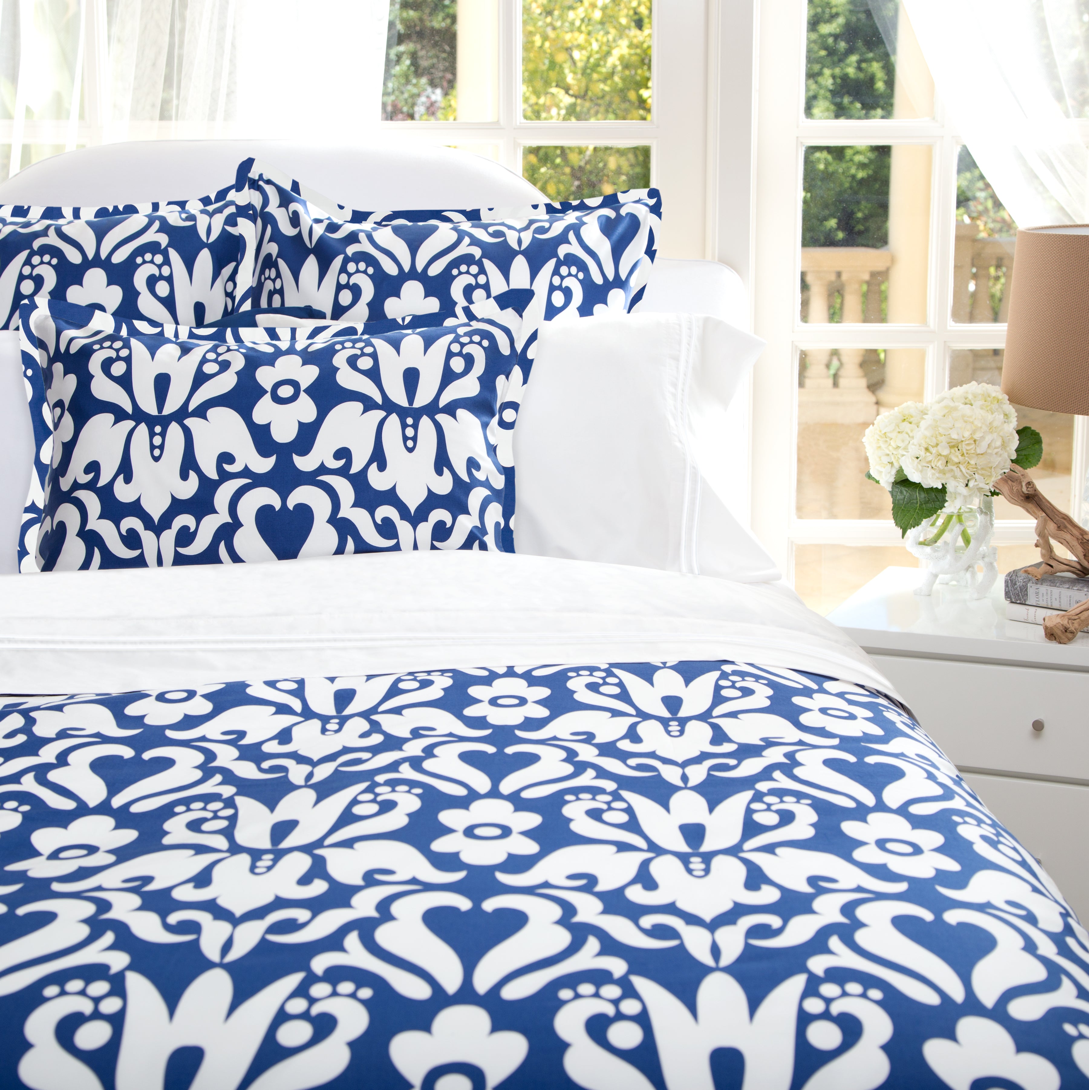 Cobalt Blue Montgomery Euro Sham