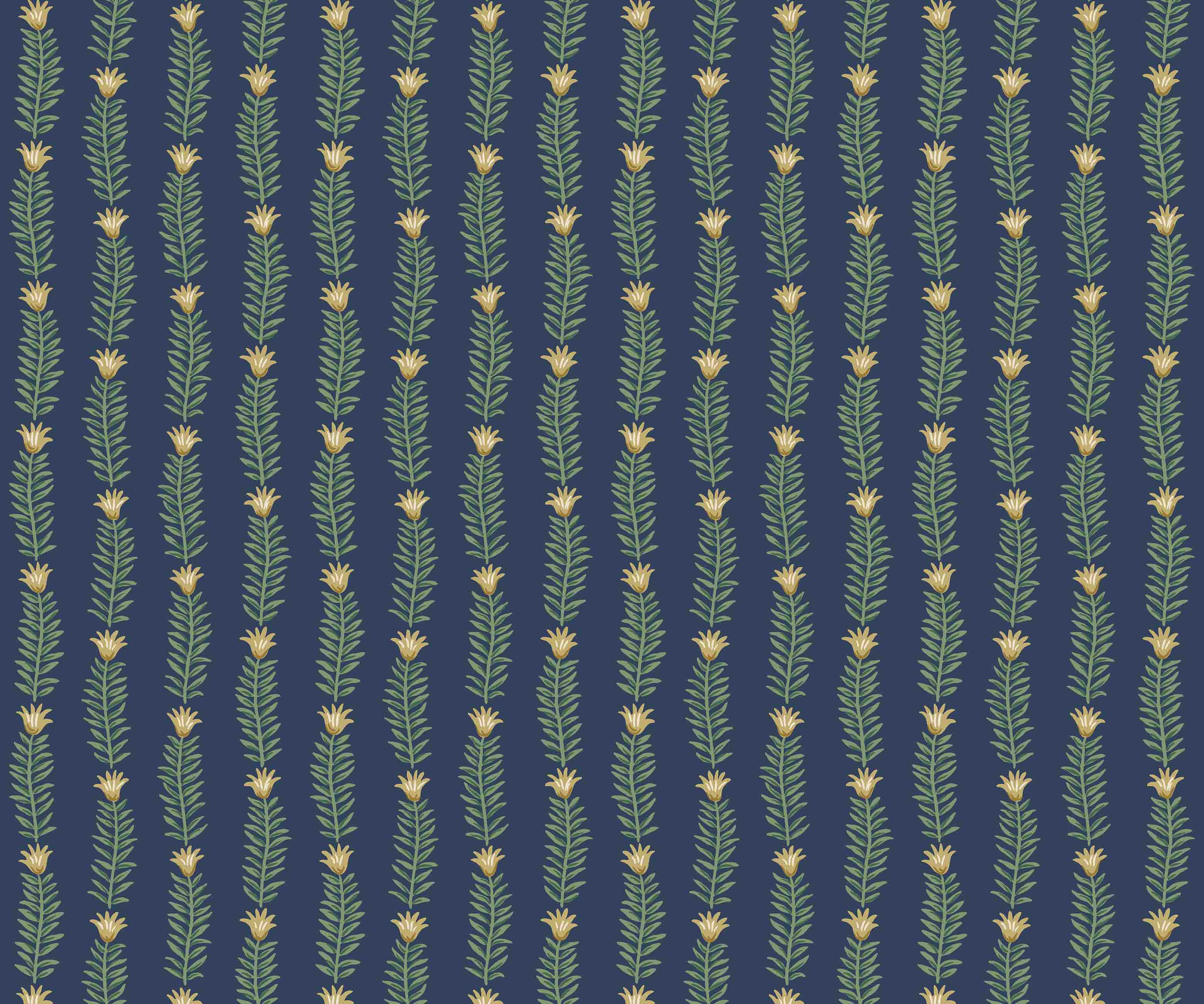 Eden Wallpaper - Navy