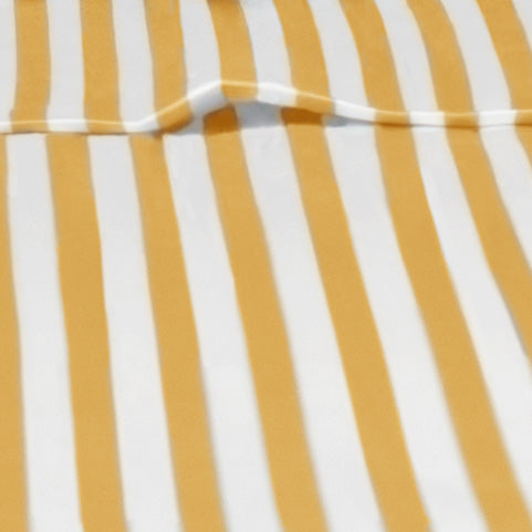 Ochre Striped Flat Sheet