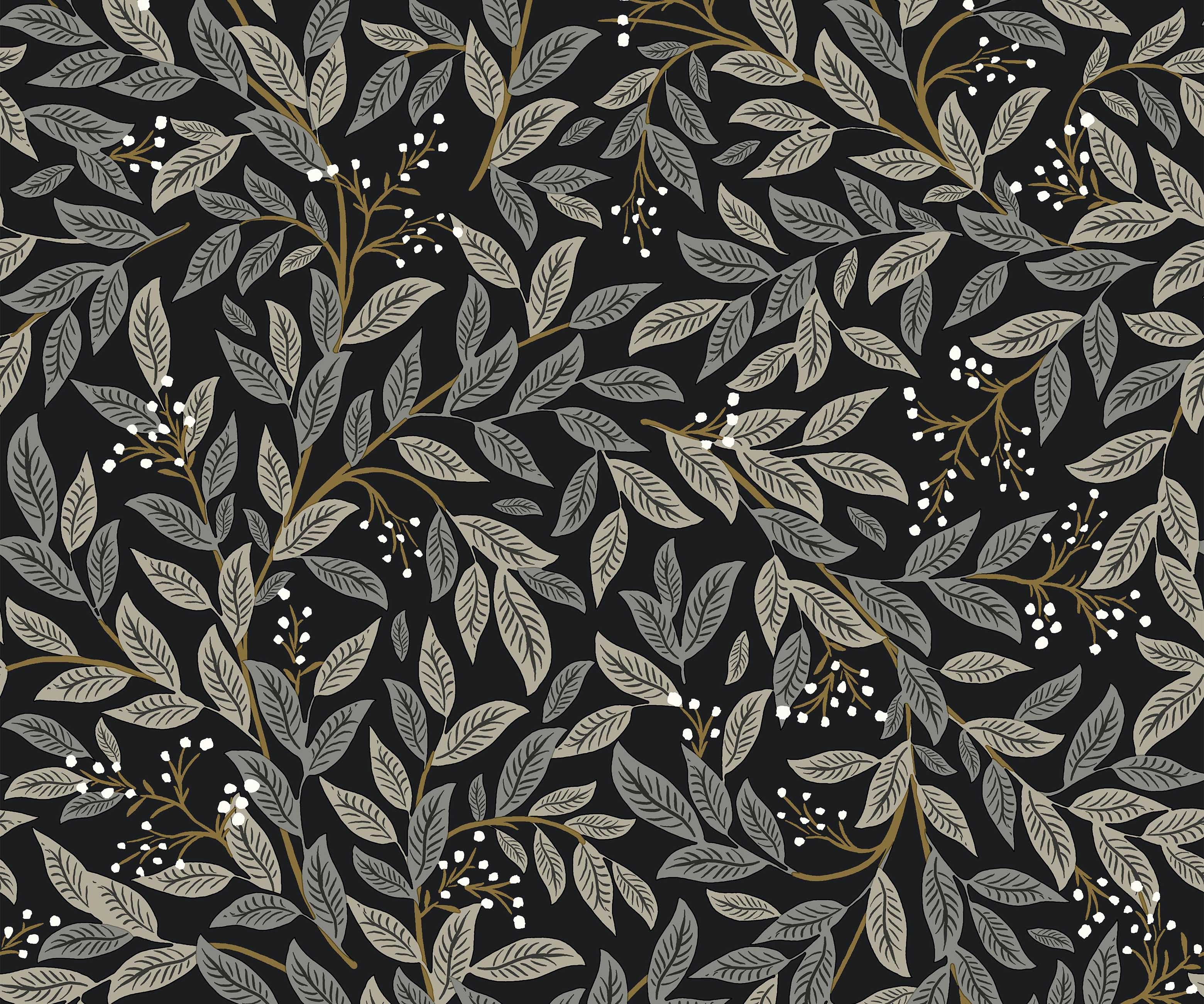 Willowberry Wallpaper - Black