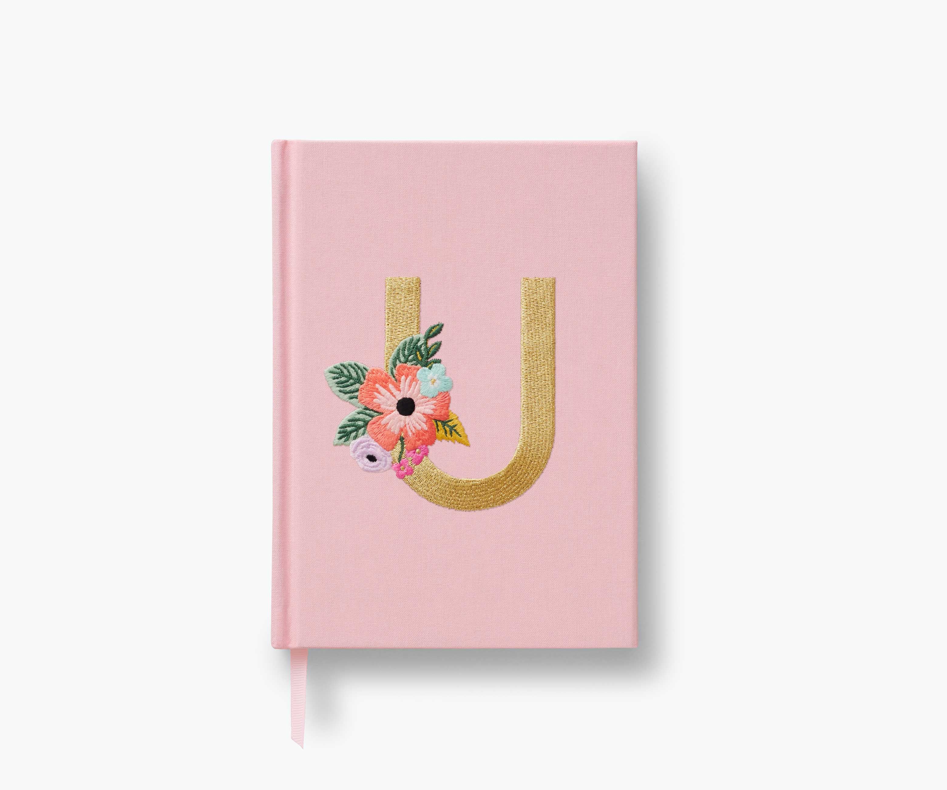 Embroidered Monogram Journal